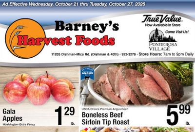 Harvest Foods Weekly Ad October 21 - 27, 2026