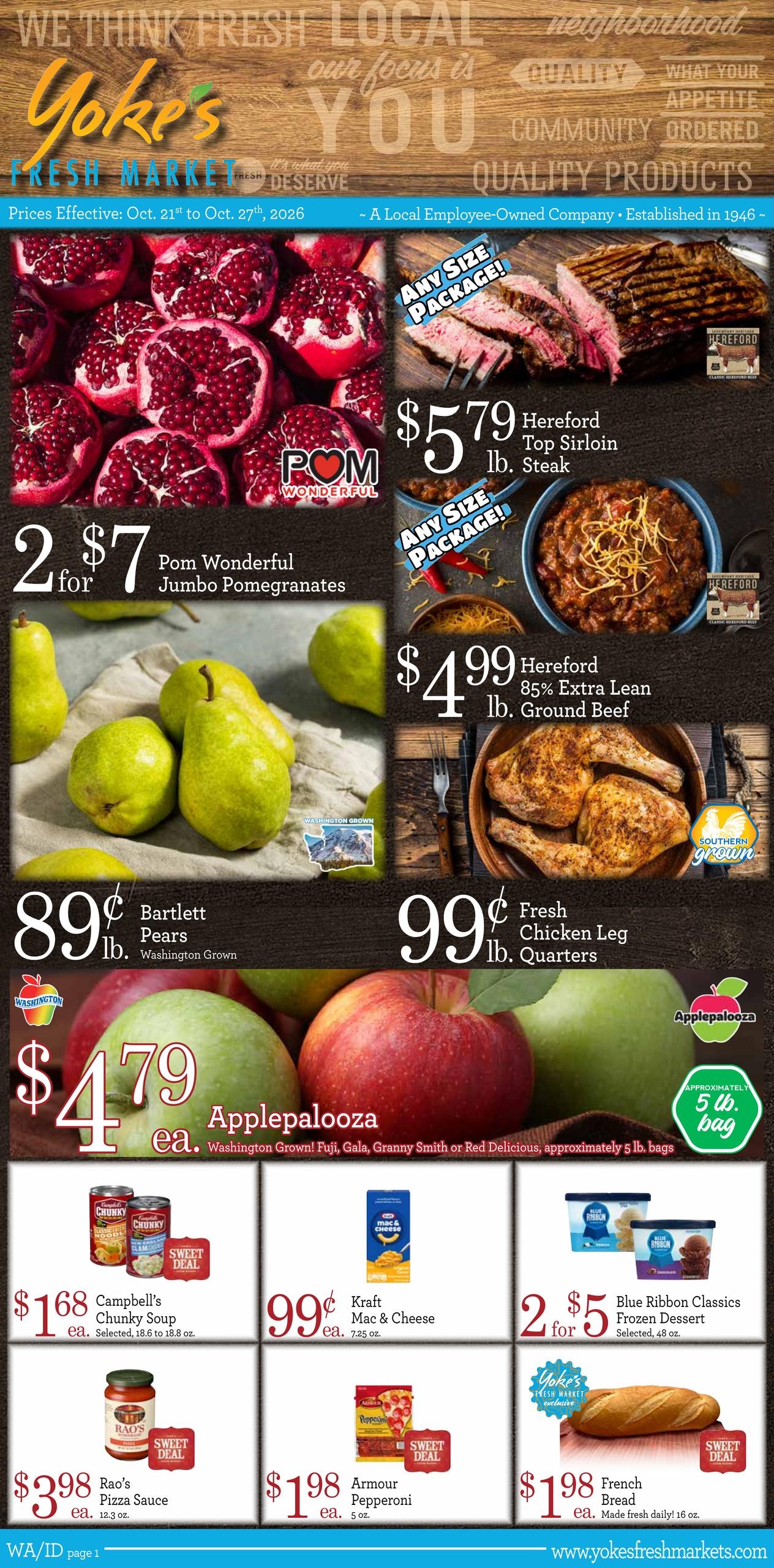 Yoke's Fresh Market (Kennewick Area, WA) Weekly Ad October 21 - 27, 2026