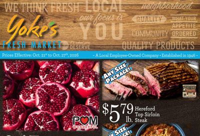 Yoke's Fresh Market (Kennewick Area, WA) Weekly Ad October 21 - 27, 2026