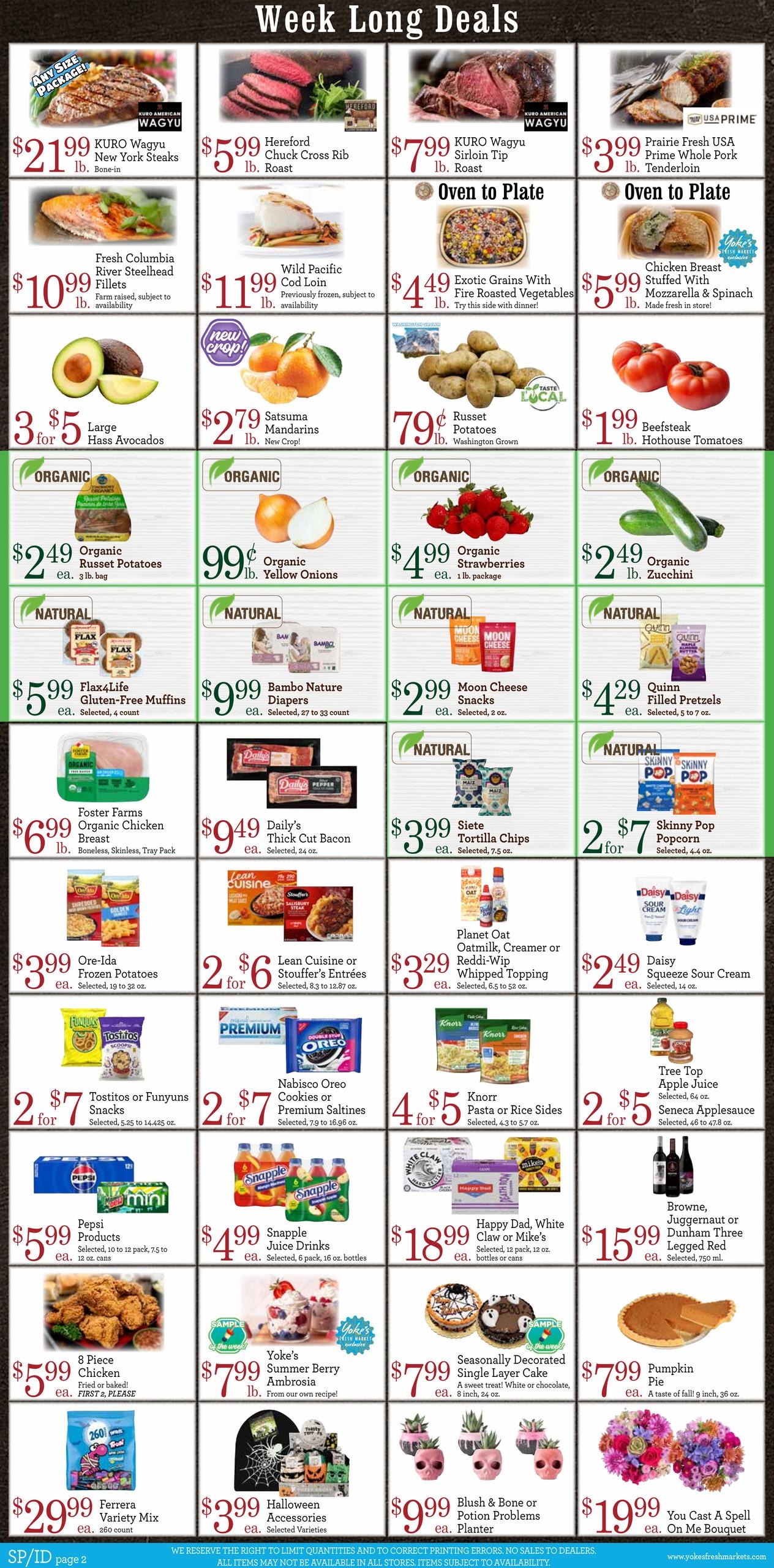 Yoke's Fresh Market (Oldtown Area, ID) Weekly Ad October 21 - 27, 2026