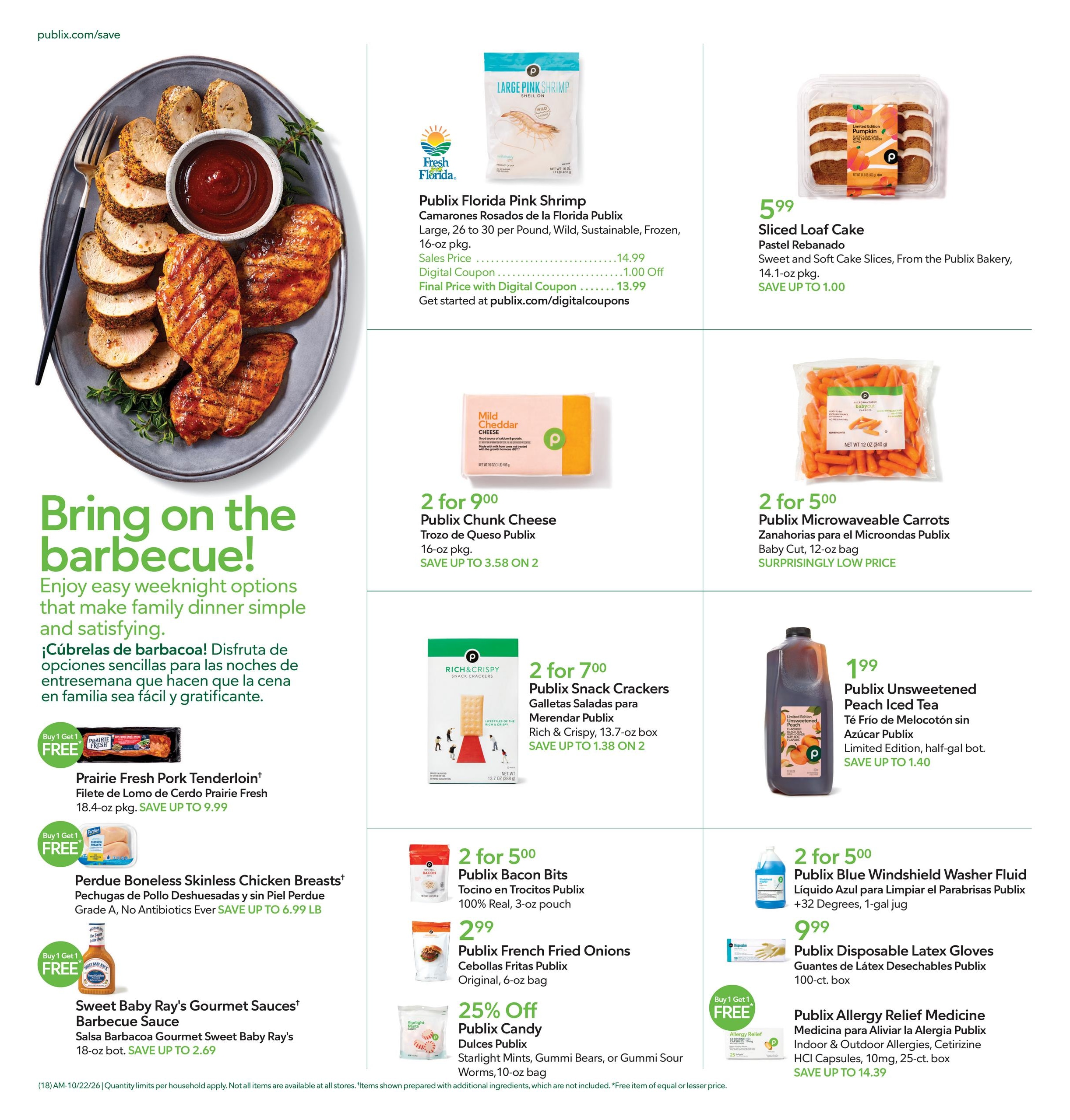 Publix (Atlanta Area, GA) Anuncio Semanal Español Weekly Ad October 21 - 27, 2026