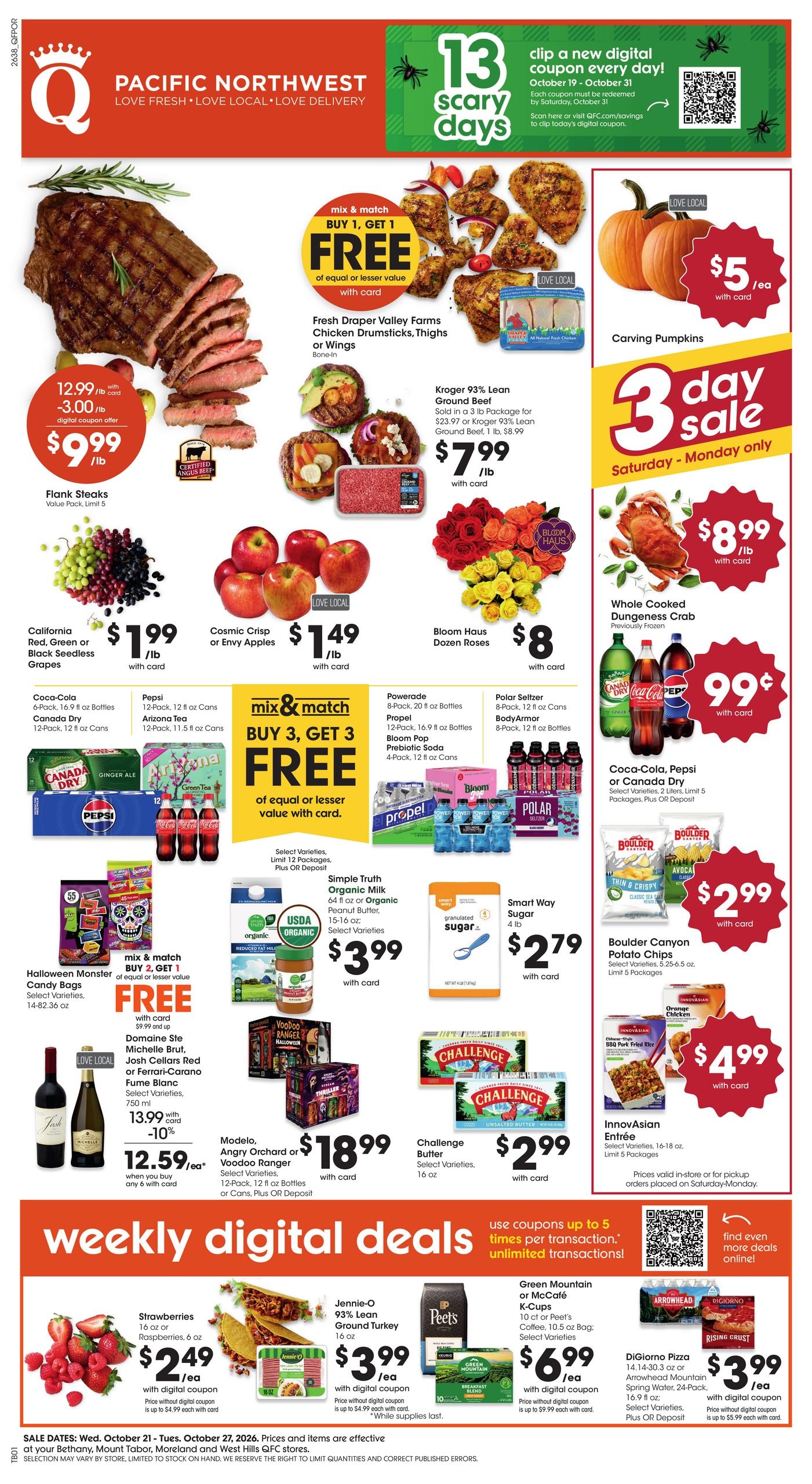 QFC (Deer Island Area, OR) Weekly Ad October 21 - 27, 2026