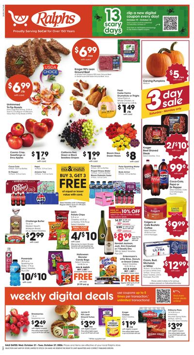 Ralphs (Hesperia Area, CA) Weekly Ad October 21 - 27, 2026