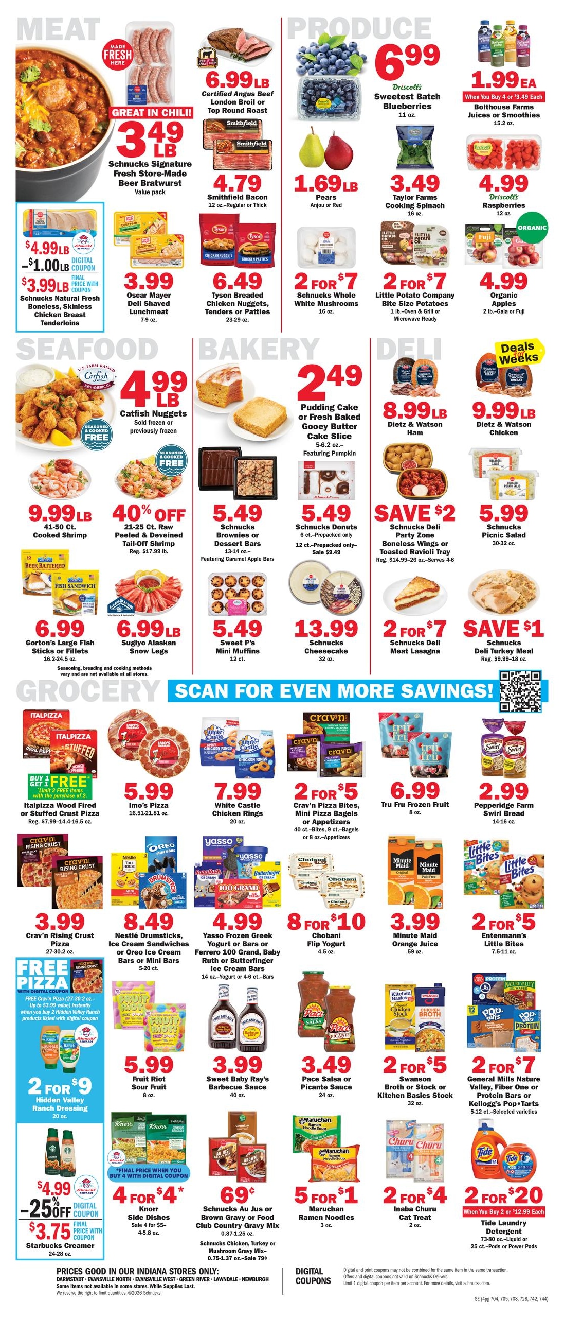 Schnucks (Evansville Area, IN) Weekly Print Weekly Ad October 28 - November 3, 2026