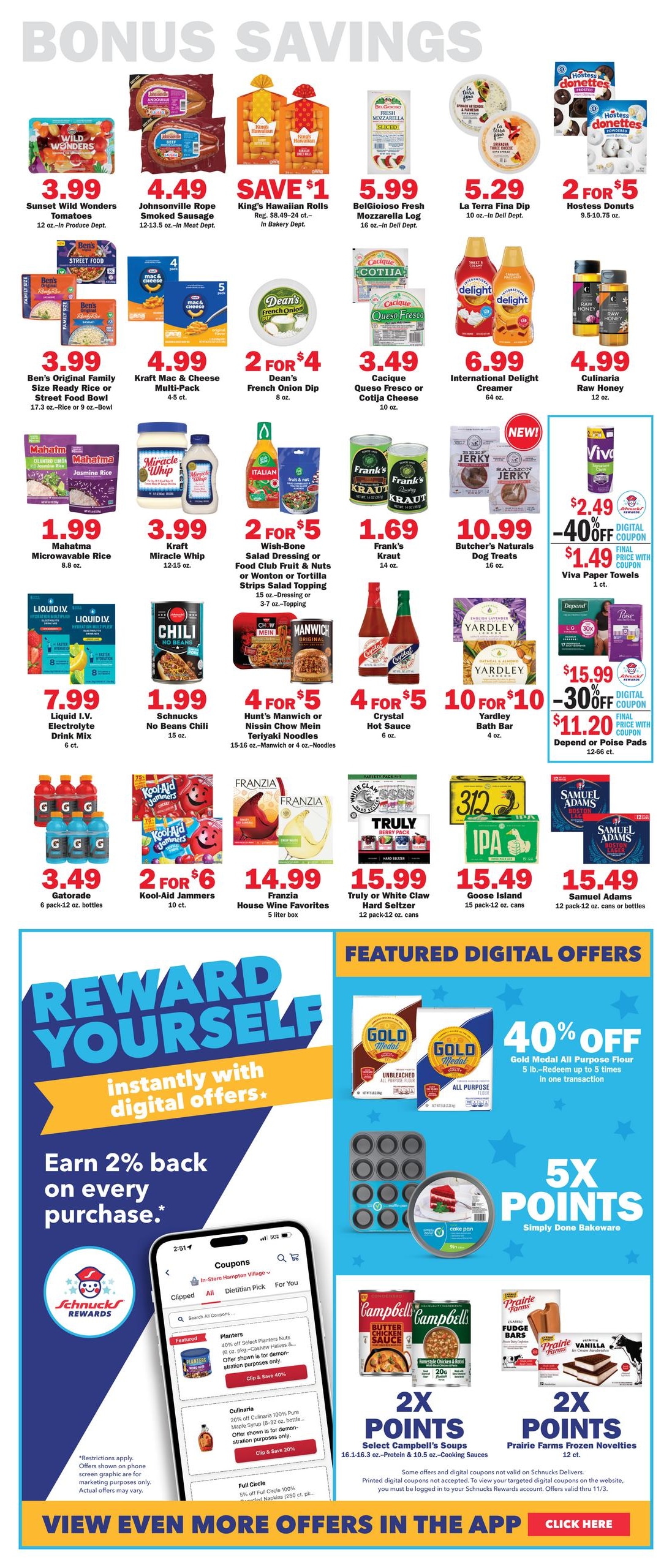 Schnucks (Evansville Area, IN) Weekly Print Weekly Ad October 28 - November 3, 2026