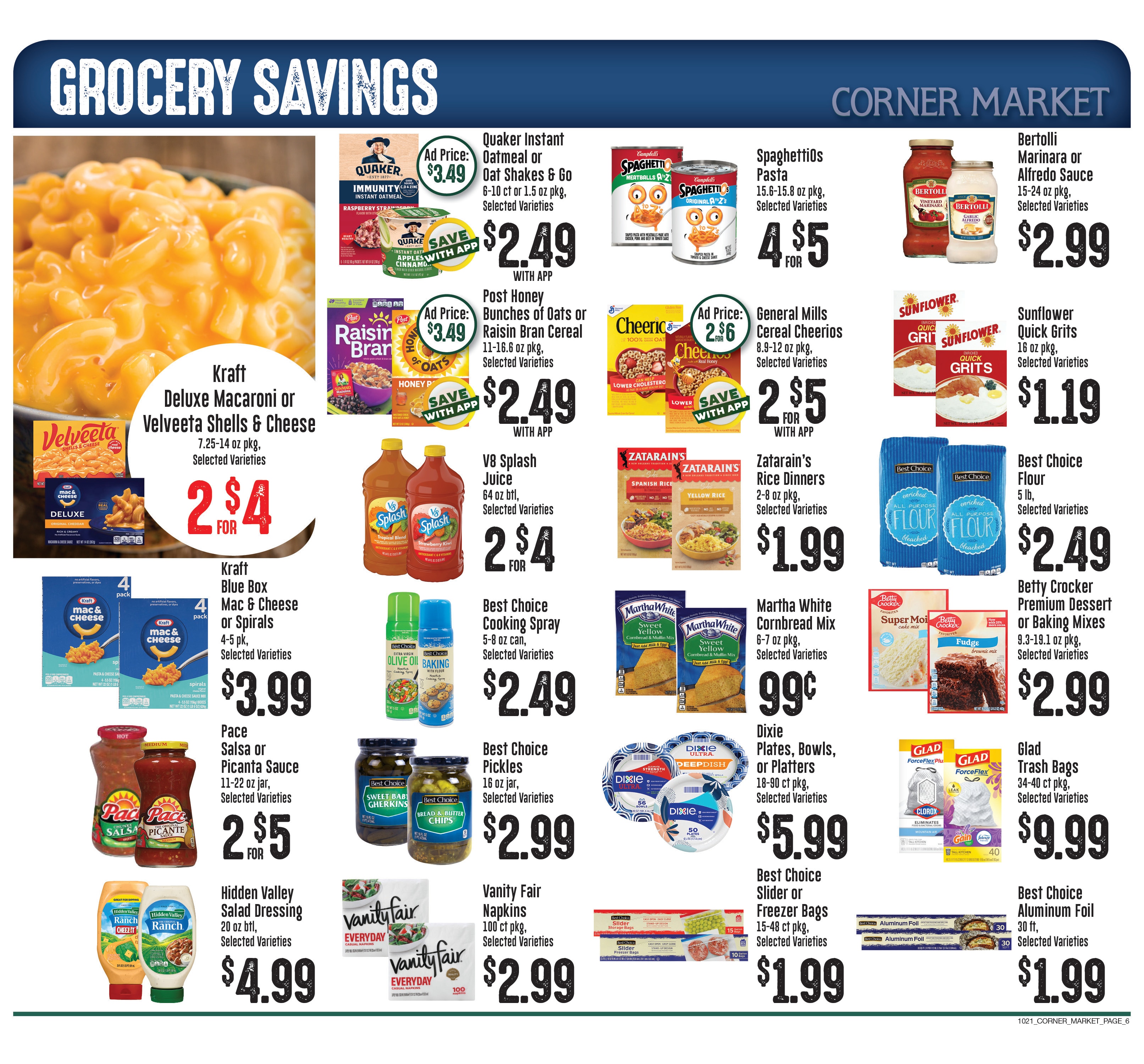 Corner Market MS (Mississippi) Weekly Ad October 21 - 27, 2026