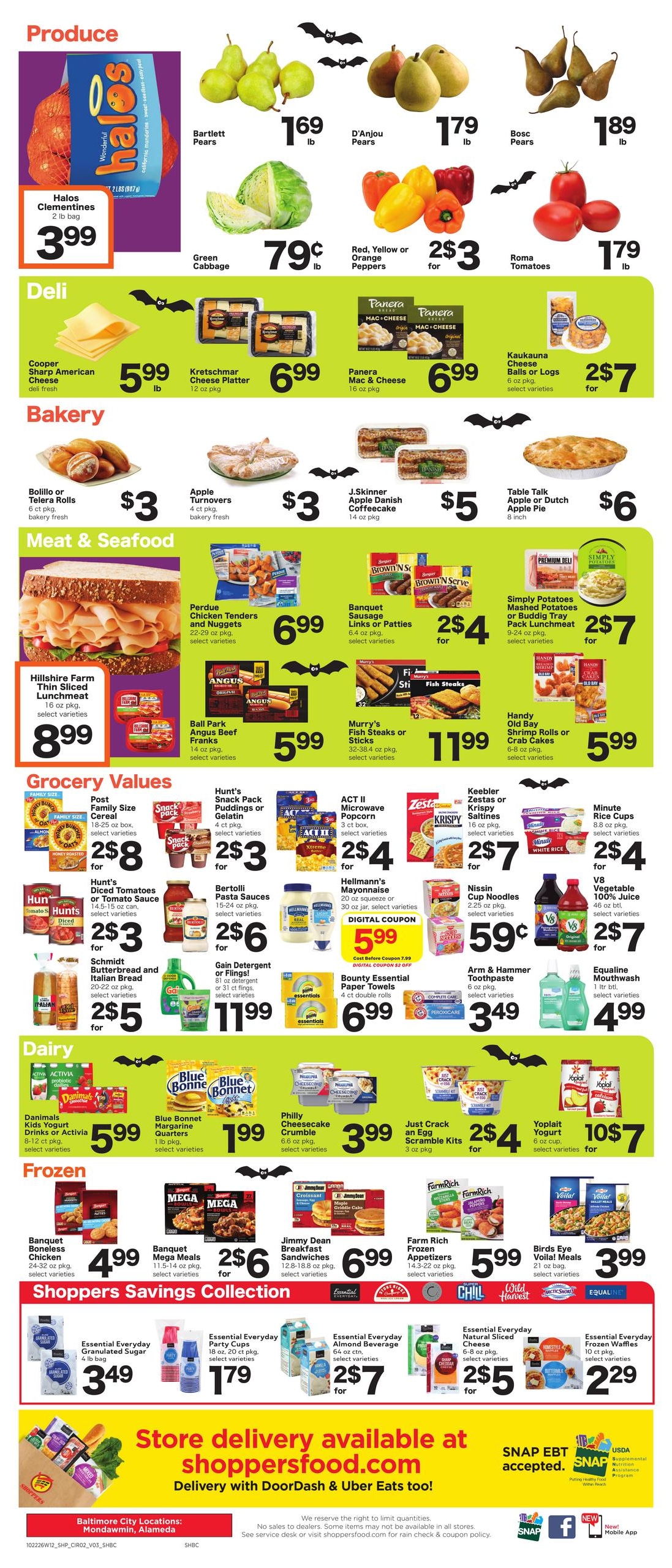 Shoppers (Baltimore Area, MD) Weekly Savings Weekly Ad October 22 - 28, 2026