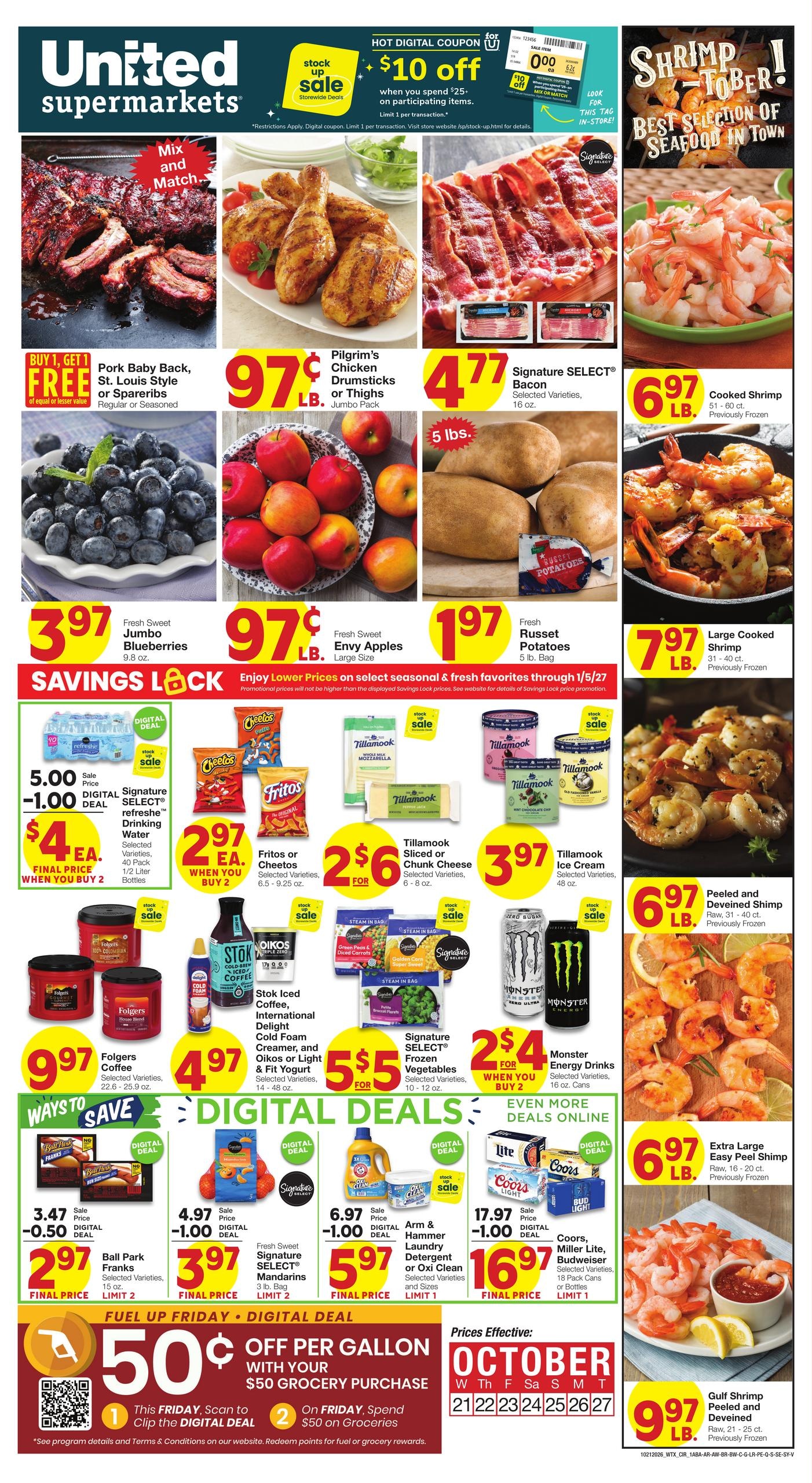United Supermarkets (Graford Area, TX) Weekly Ad October 21 - 27, 2026