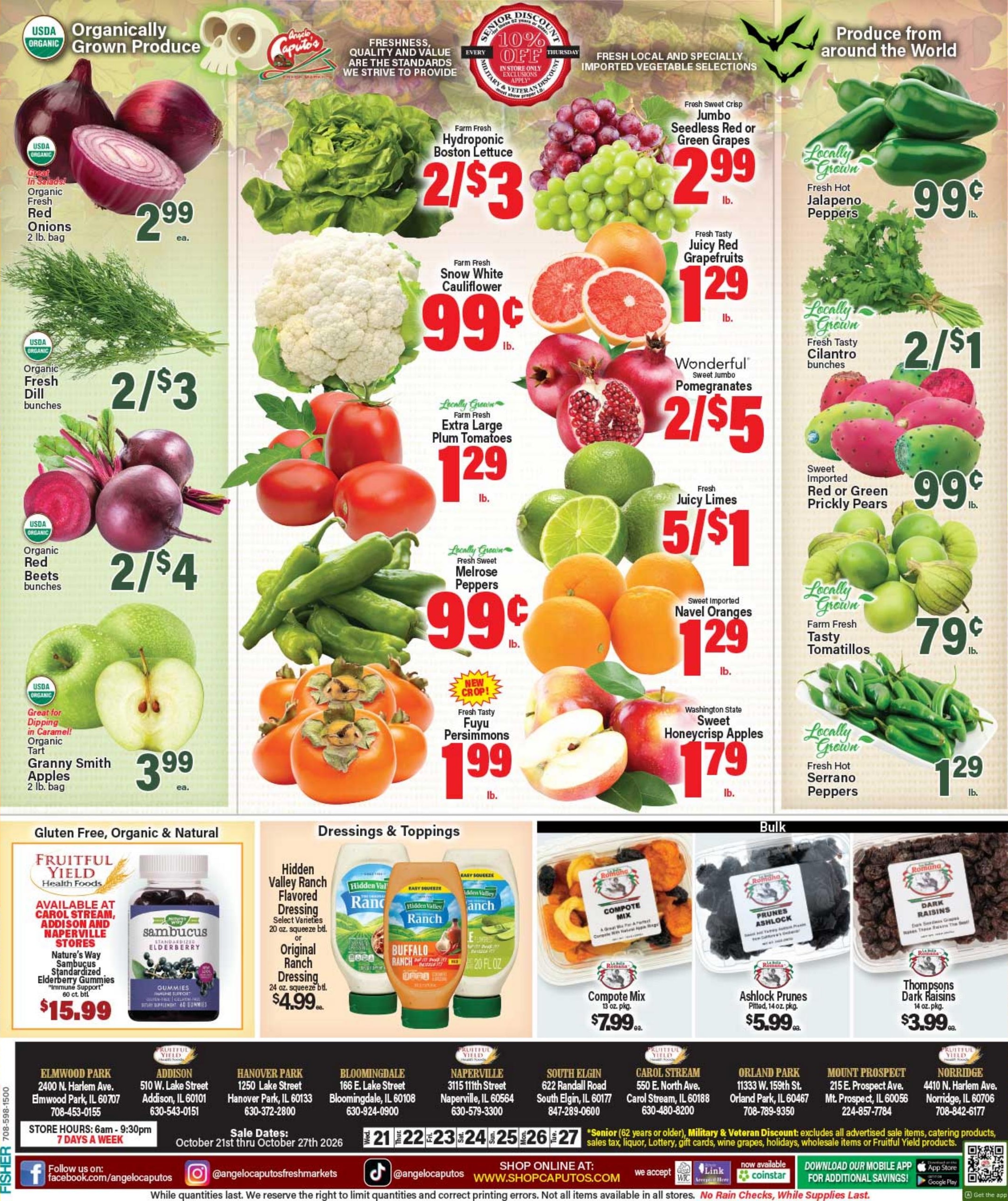 Angelo Caputo's Fresh Market Weekly Ad October 21 - 27, 2026
