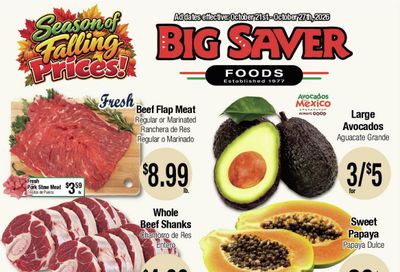 Big Saver Foods Weekly Ad October 21 - 27, 2026