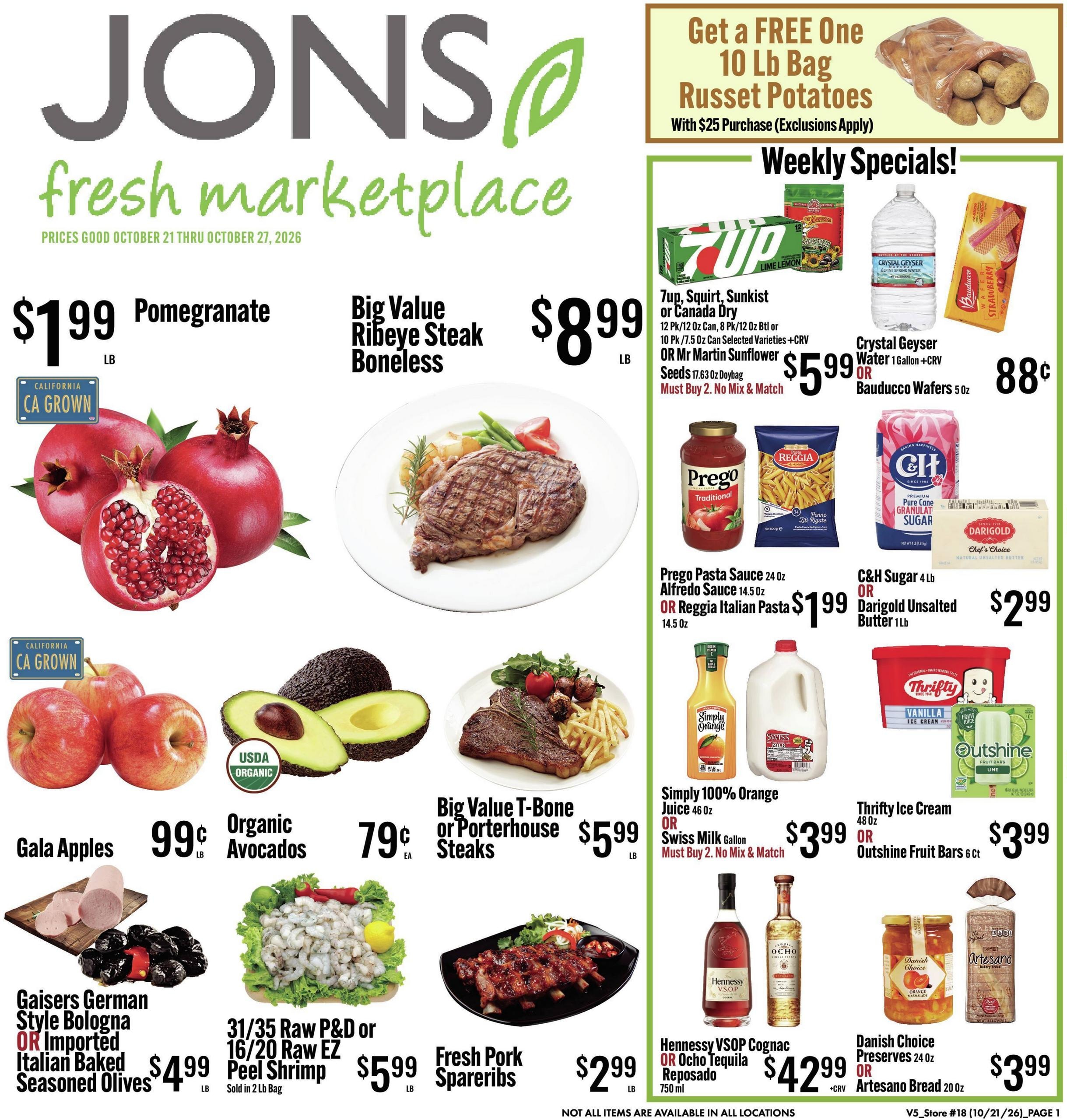 Jons International Marketplace (Anaheim Area, CA) Weekly Ad October 21 - 27, 2026