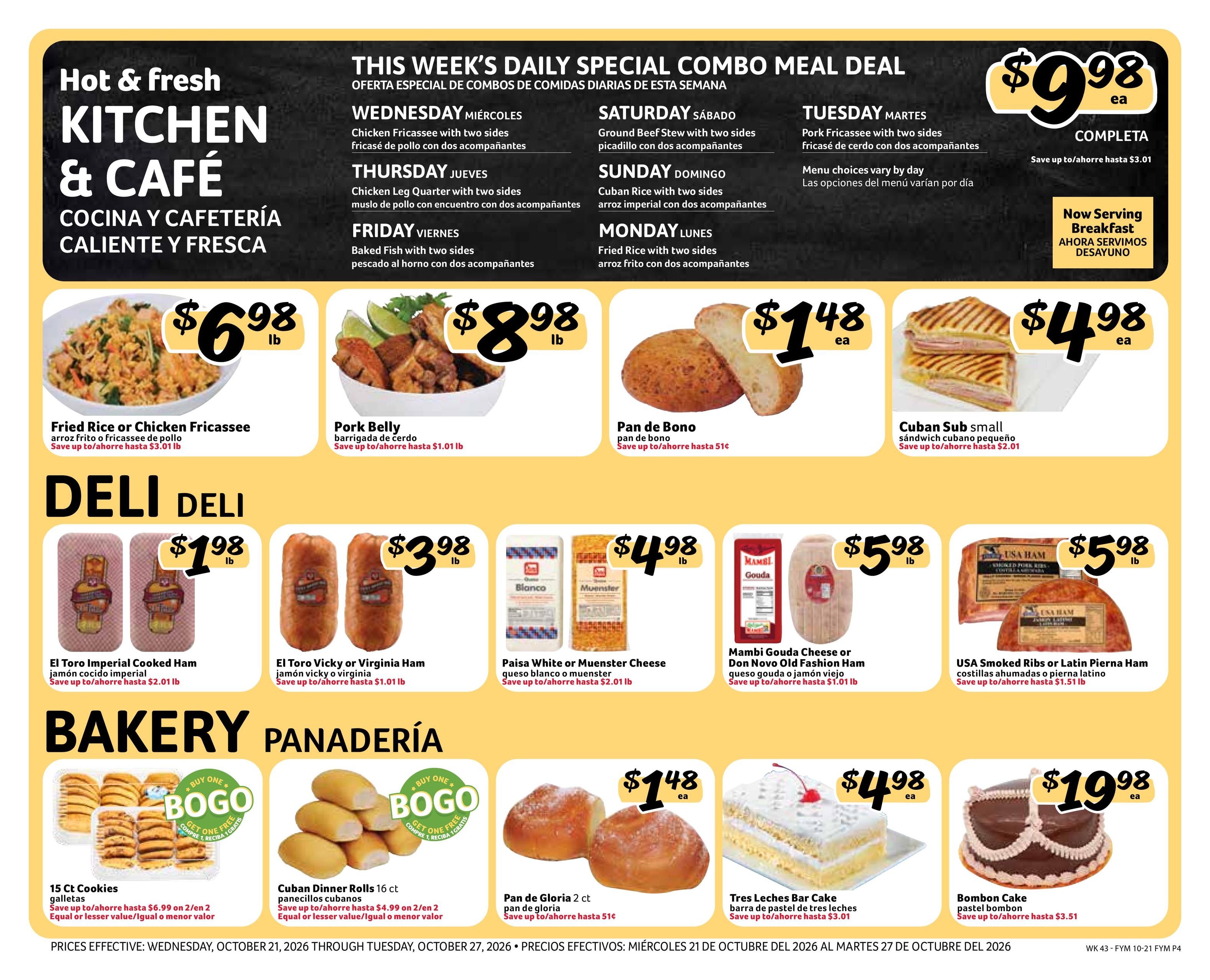 Fresco Y Mas (Tampa Area, FL) Weekly Ad October 21 - 27, 2026