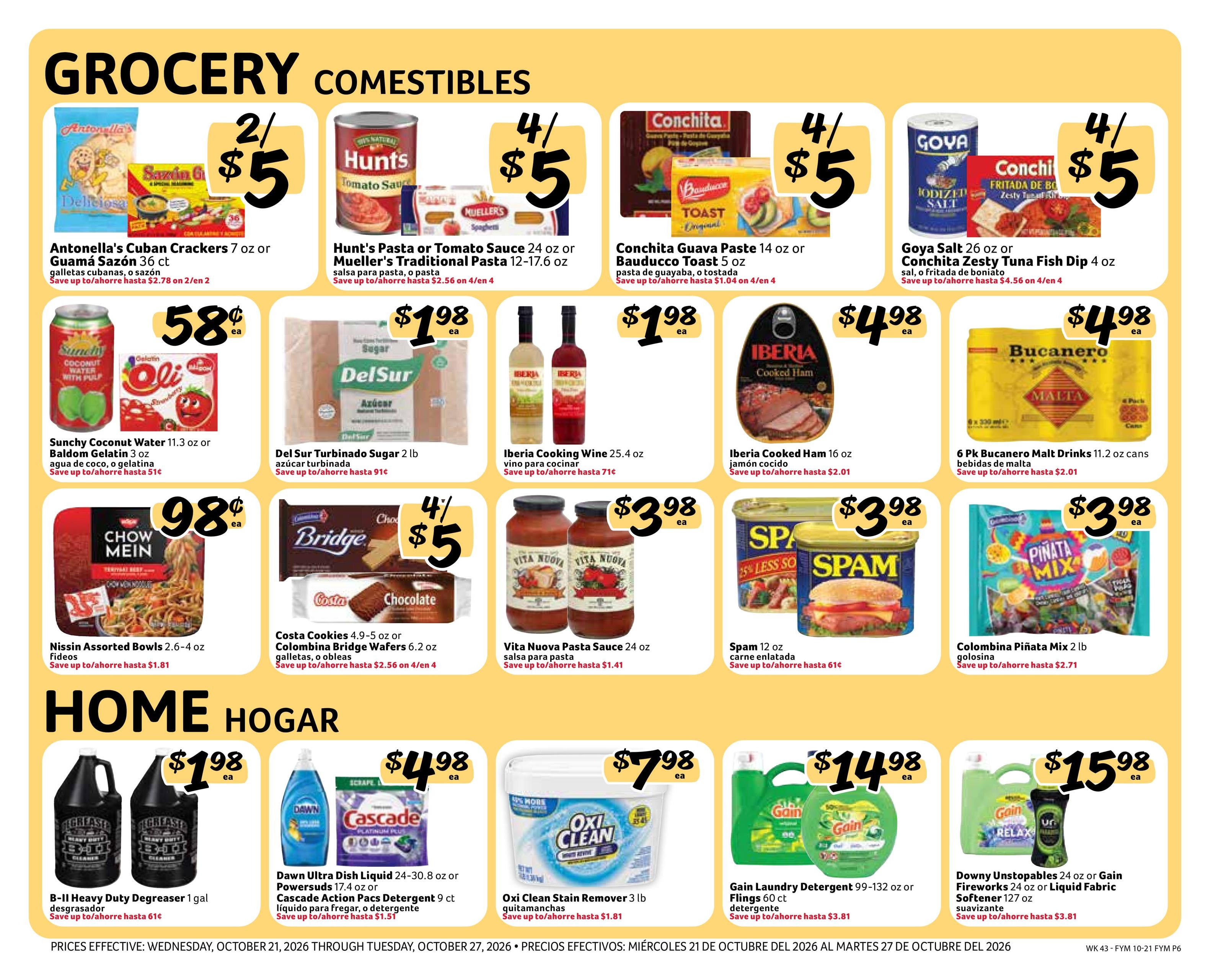 Fresco Y Mas (Tampa Area, FL) Weekly Ad October 21 - 27, 2026