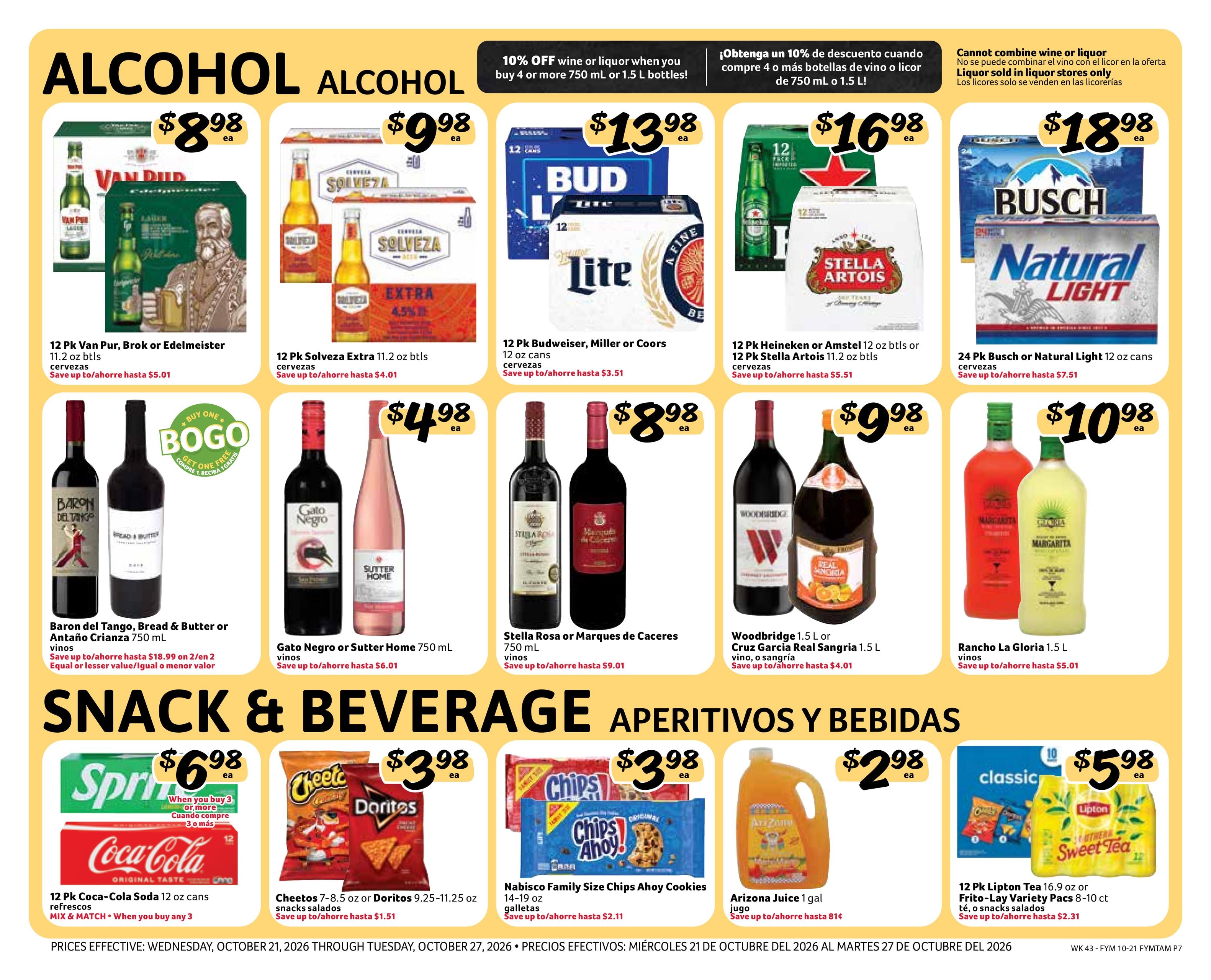 Fresco Y Mas (Tampa Area, FL) Weekly Ad October 21 - 27, 2026