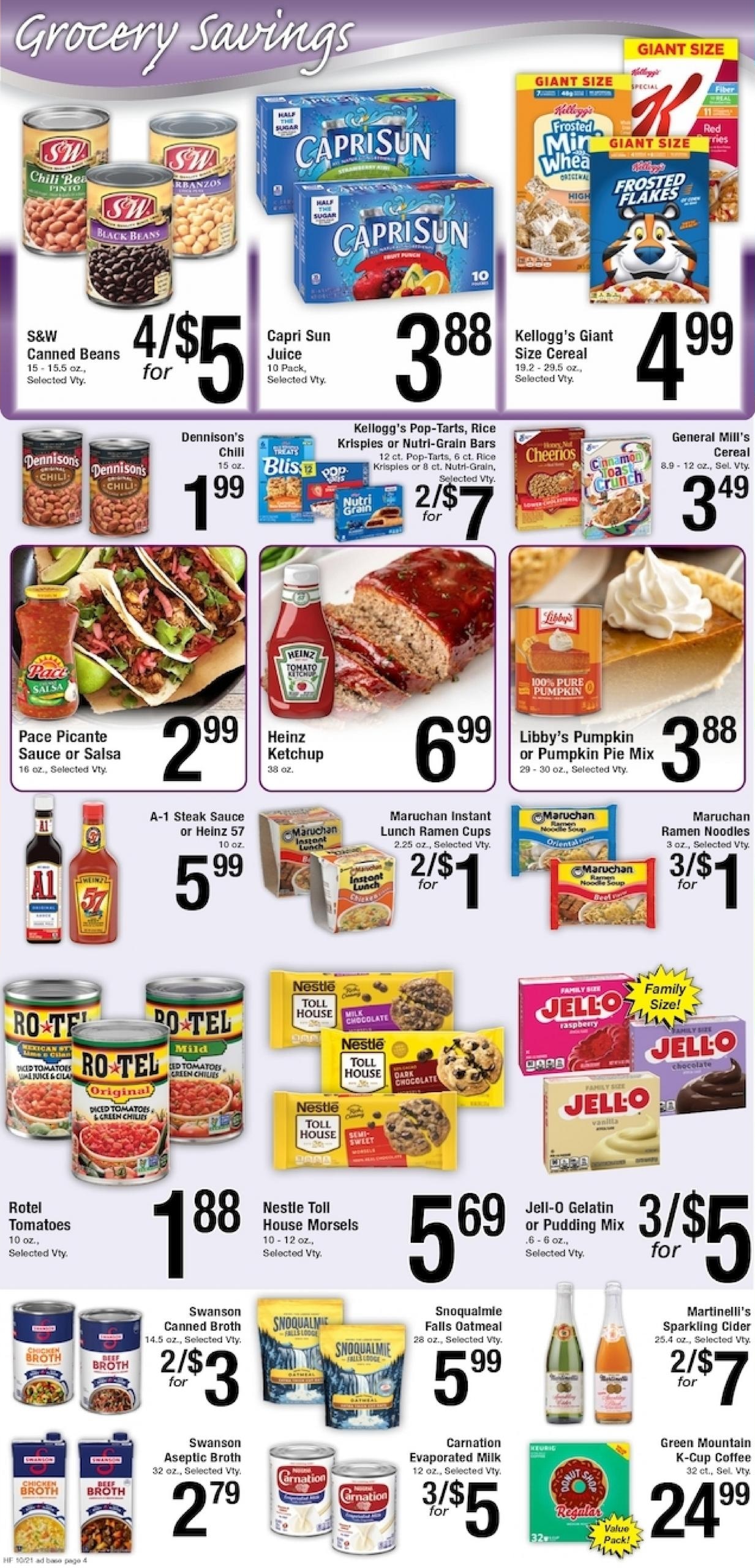 Harvest Foods (Hamilton Area, MT) Weekly Ad October 21 - 27, 2026