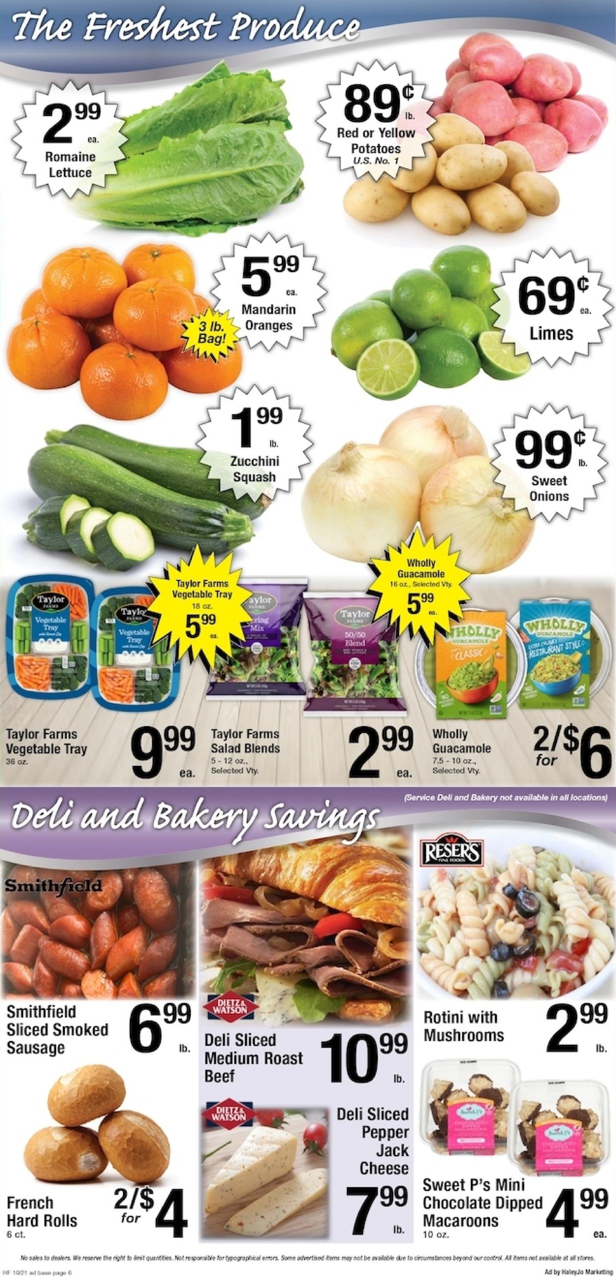 Harvest Foods (Hamilton Area, MT) Weekly Ad October 21 - 27, 2026
