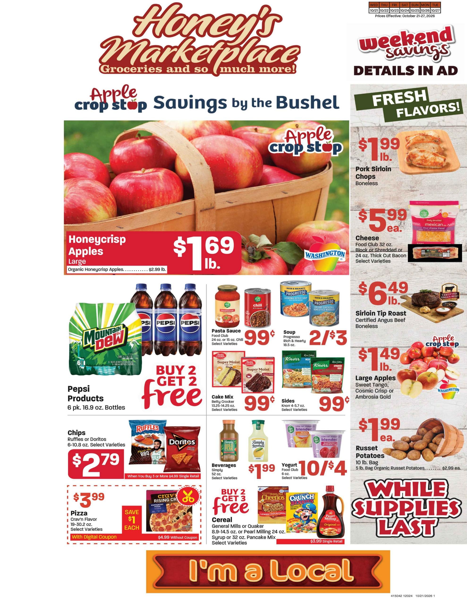 Honey's Marketplace (Kanab Area, UT) Weekly Ad October 21 - 27, 2026