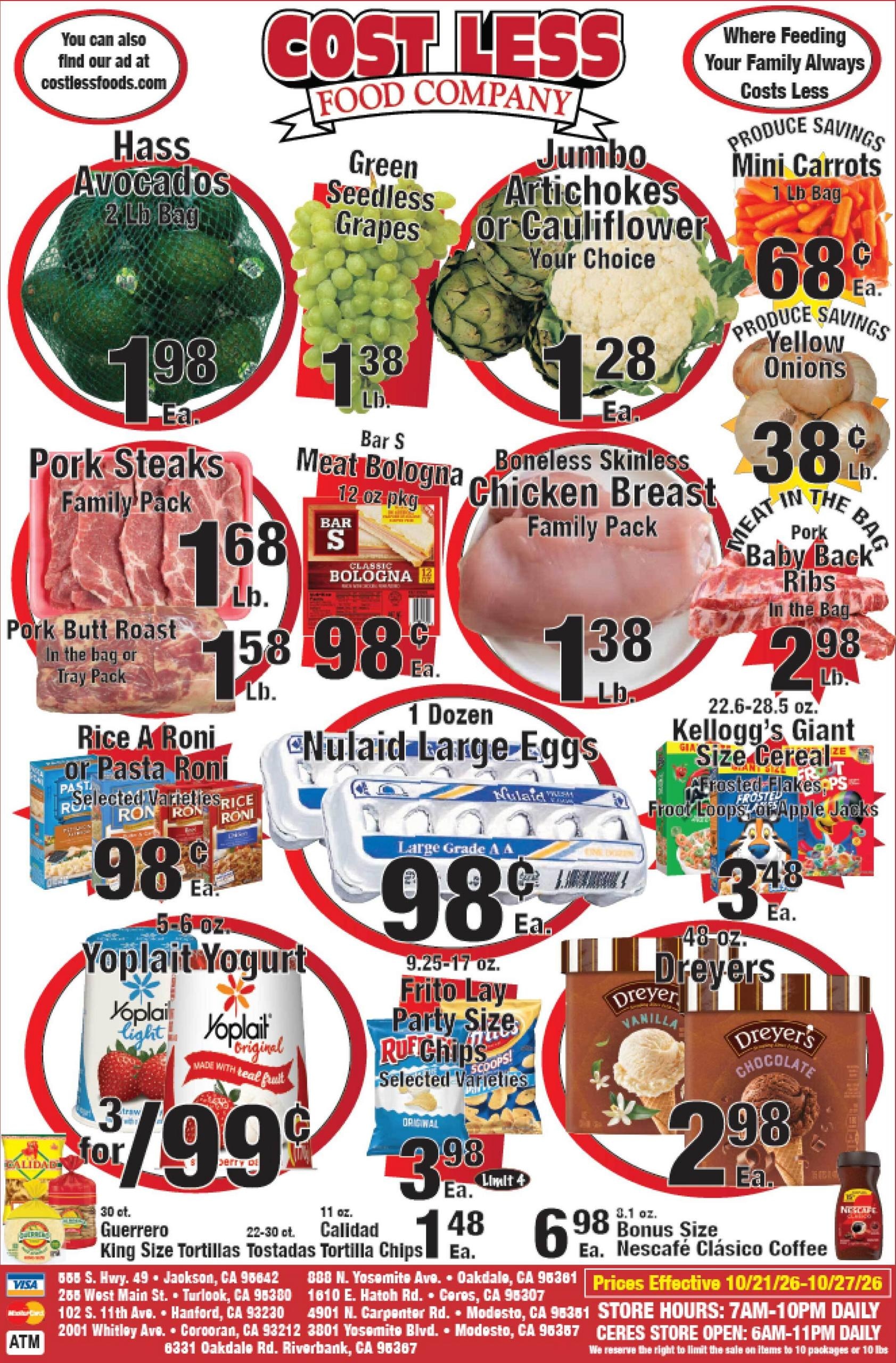 Cost Less Foods Weekly Ad October 21 - 27, 2026