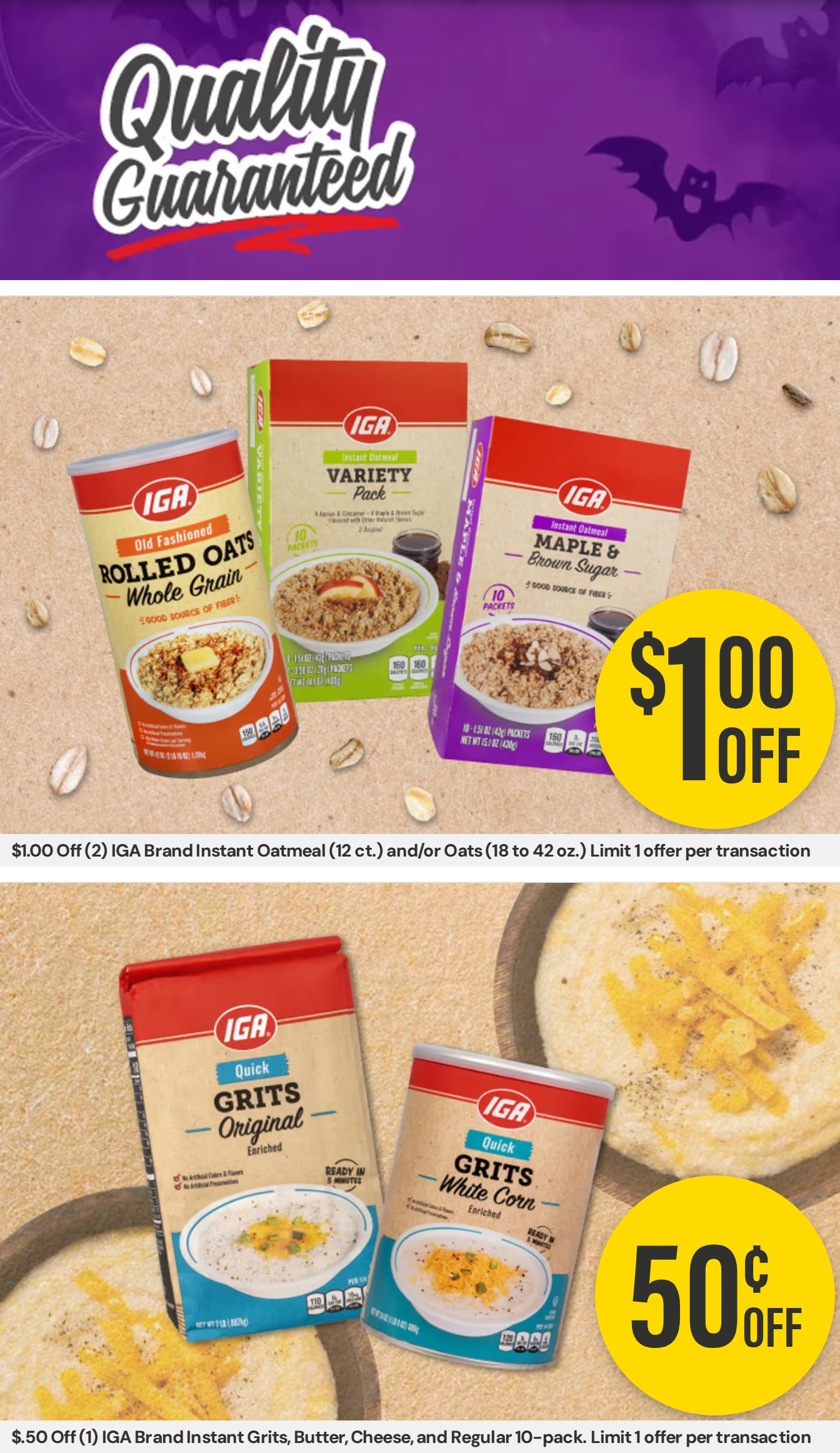 Rahilly's IGA Weekly Ad October 21 - November 3, 2026