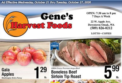 Harvest Foods (Okanogan Area, WA) Weekly Ad October 21 - 27, 2026