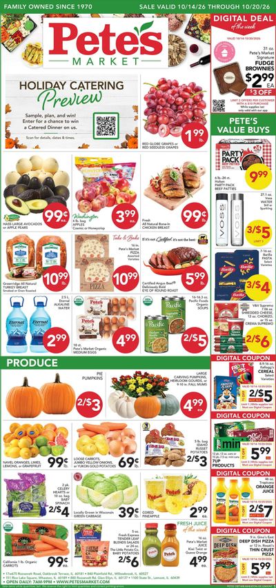 Pete's Fresh Market Weekly Ad October 14 - 20, 2026
