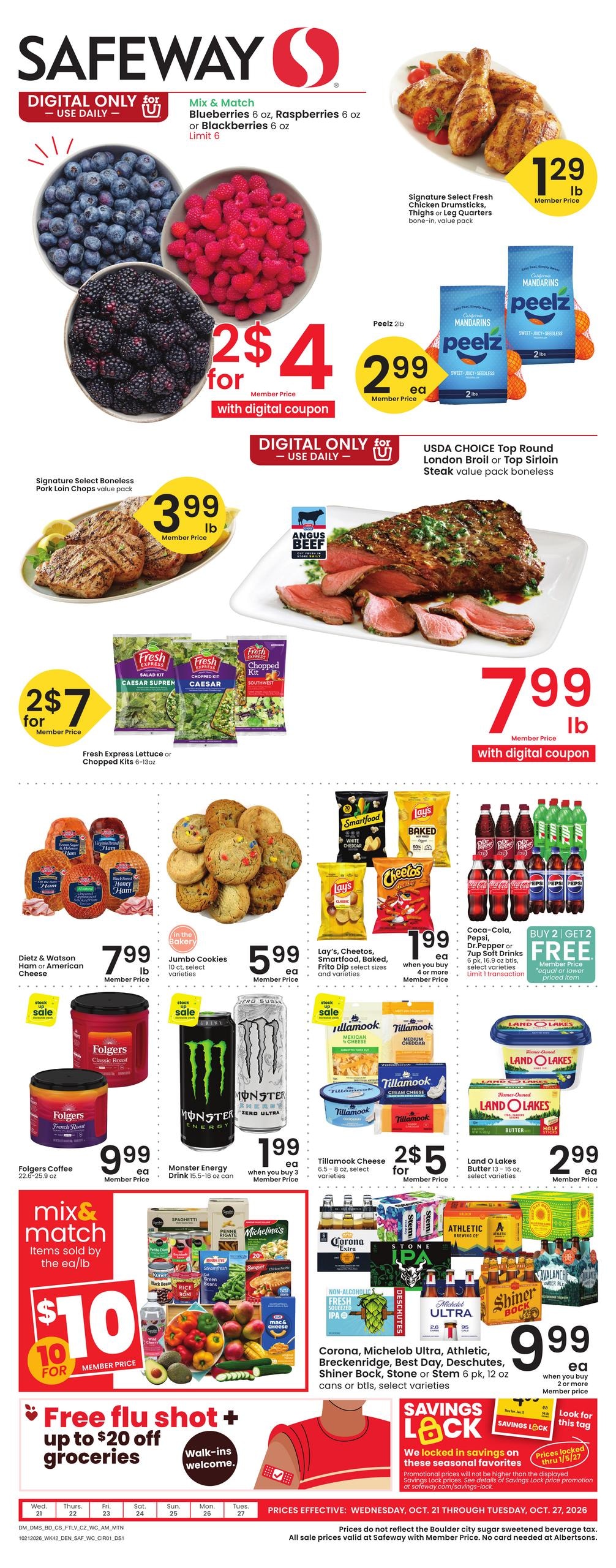 Safeway (Arvada Area, CO) Weekly Ad October 21 - 27, 2026