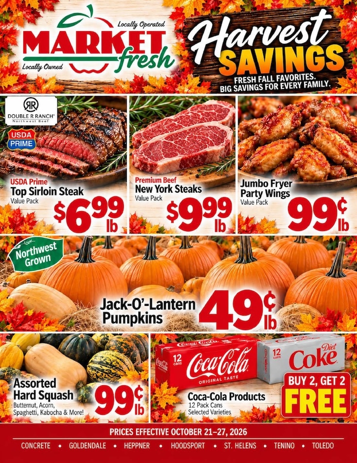 Goldendale Market Fresh Weekly Ad October 21 - 27, 2026