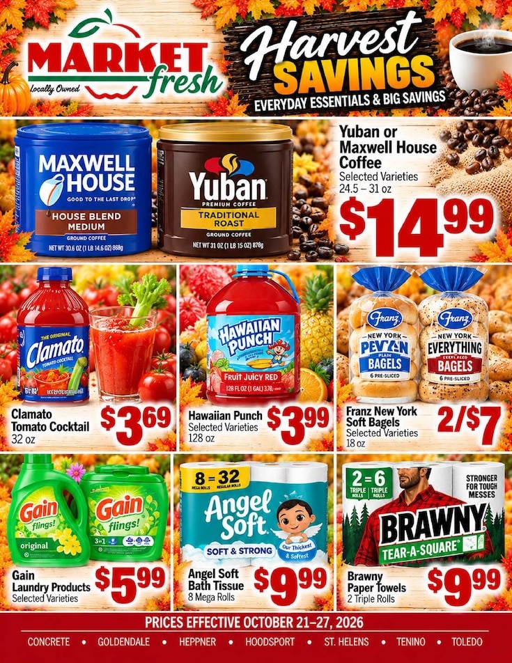 Goldendale Market Fresh Weekly Ad October 21 - 27, 2026