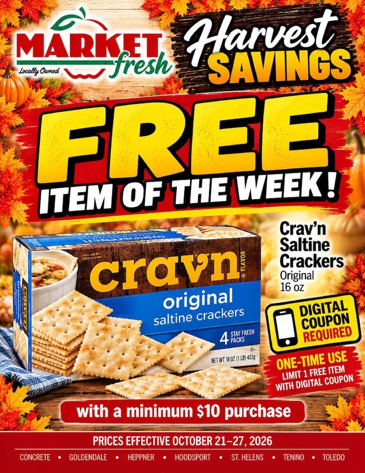 Goldendale Market Fresh Weekly Ad October 21 - 27, 2026