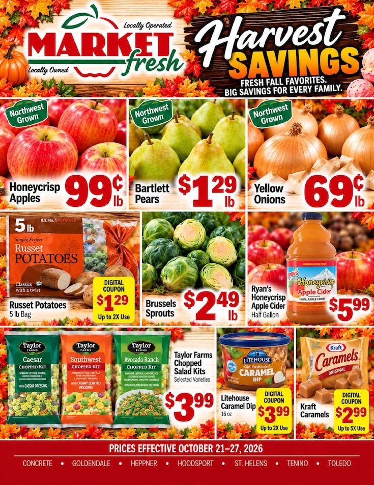 Goldendale Market Fresh Weekly Ad October 21 - 27, 2026