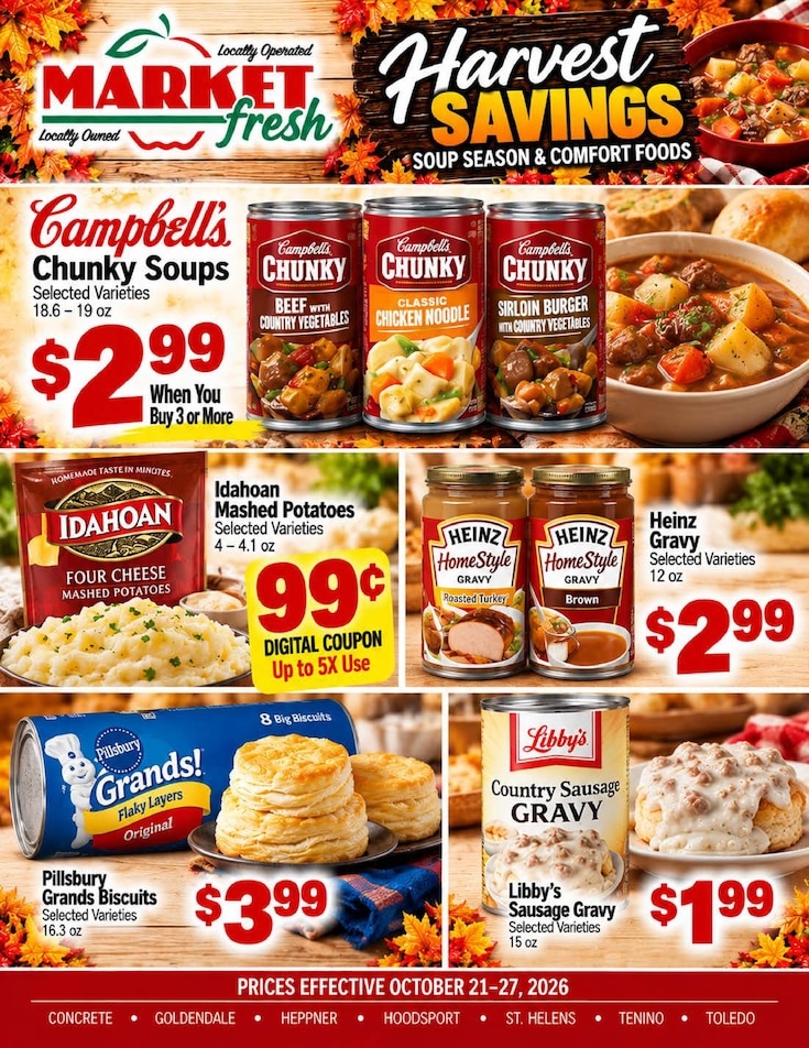 Goldendale Market Fresh Weekly Ad October 21 - 27, 2026