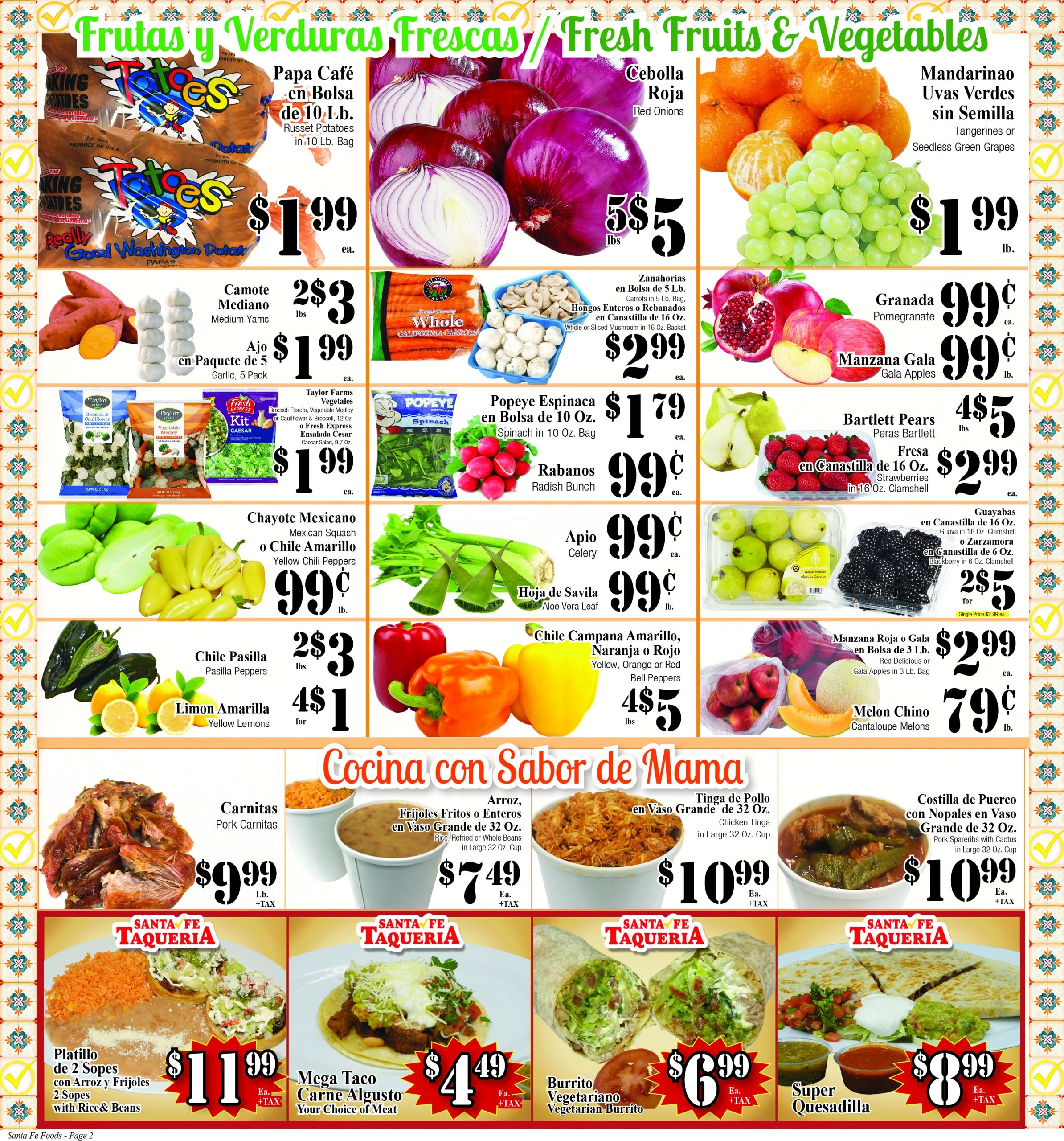 Santa Fe Foods Weekly Ad October 21 - 27, 2026