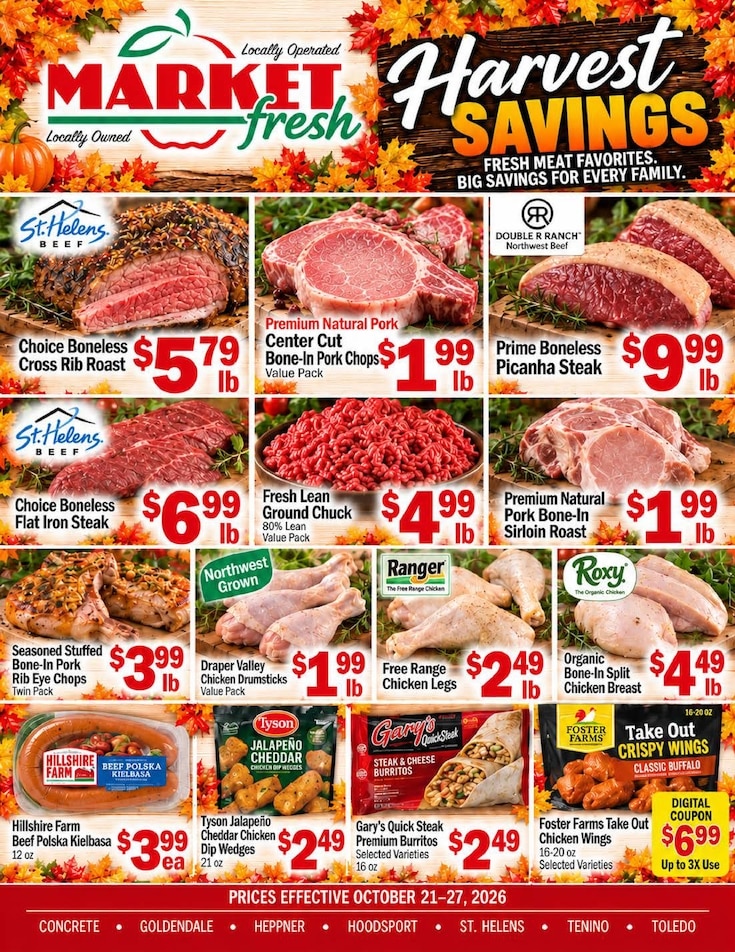 Concrete Market Fresh Weekly Ad October 21 - 27, 2026