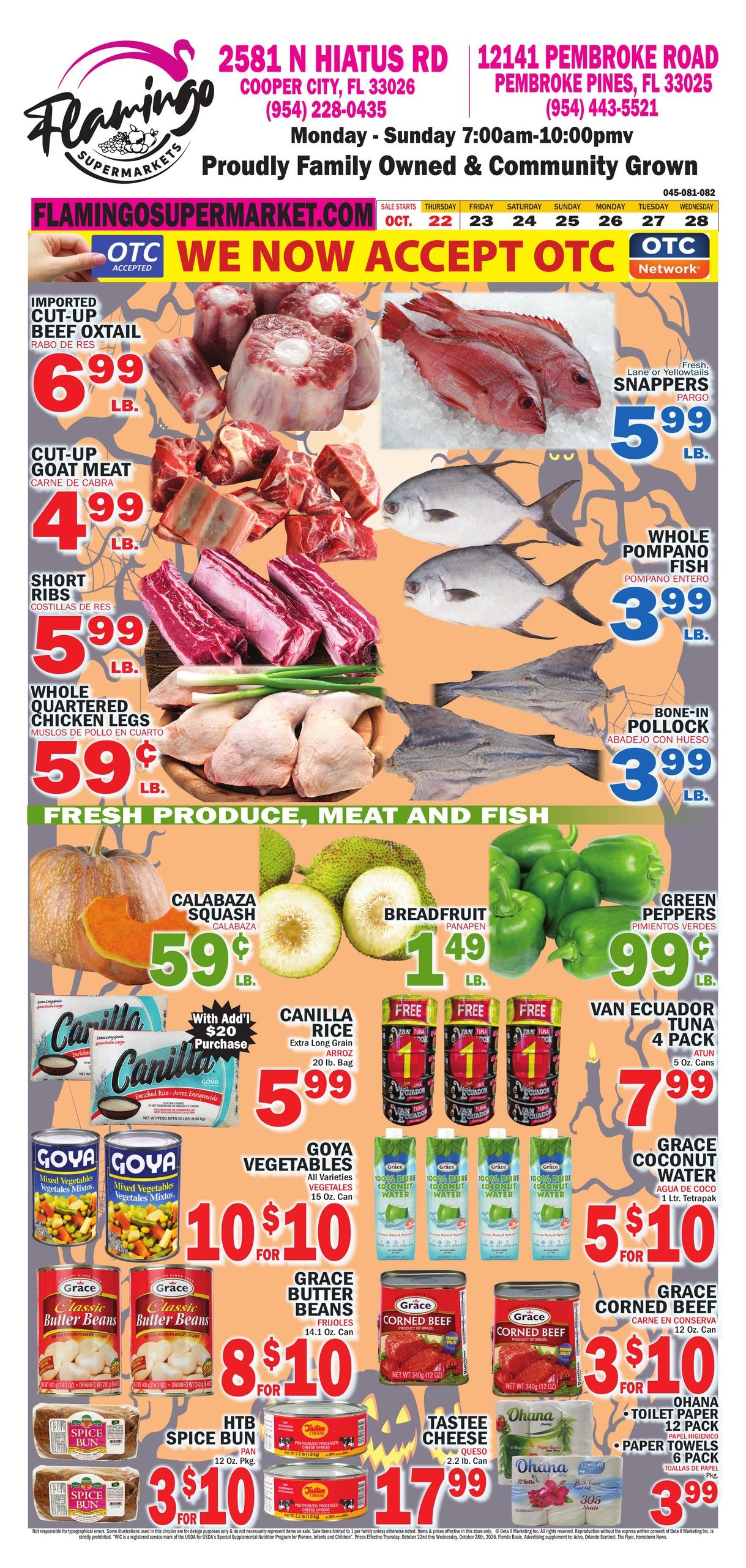 Bravo Supermarket (Davie Area, FL) Bravo Florida Weekly Weekly Ad October 22 - 28, 2026