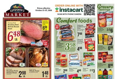 Cutsforth's Market Weekly Ad October 21 - 27, 2026