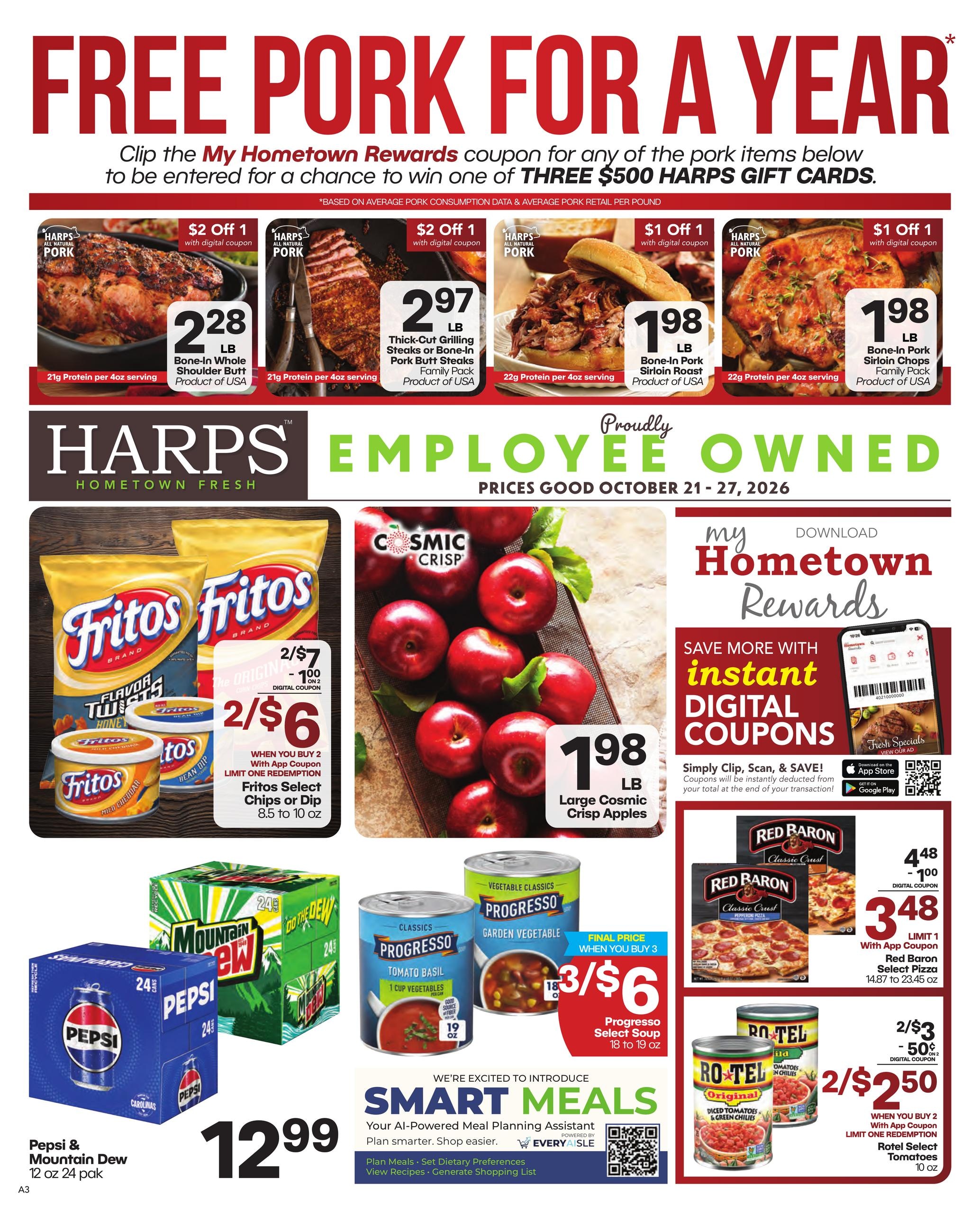 Harps Foods (Glenwood Area, AR) Weekly Ad October 21 - 27, 2026