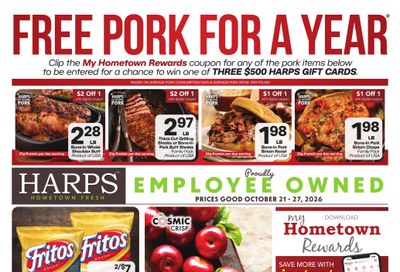 Harps Foods (Glenwood Area, AR) Weekly Ad October 21 - 27, 2026
