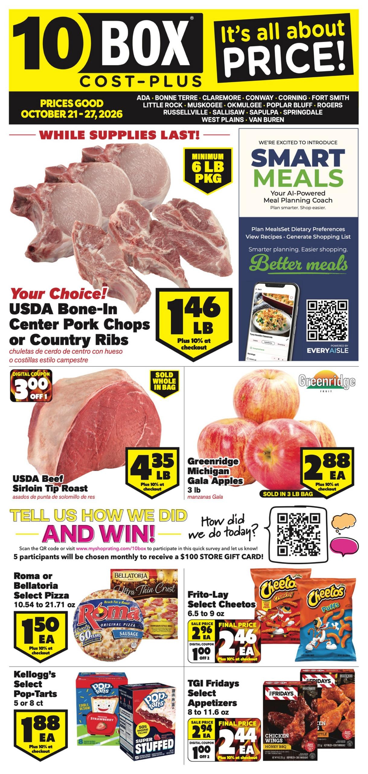 10Box Cost Plus Weekly Ad October 21 - 27, 2026