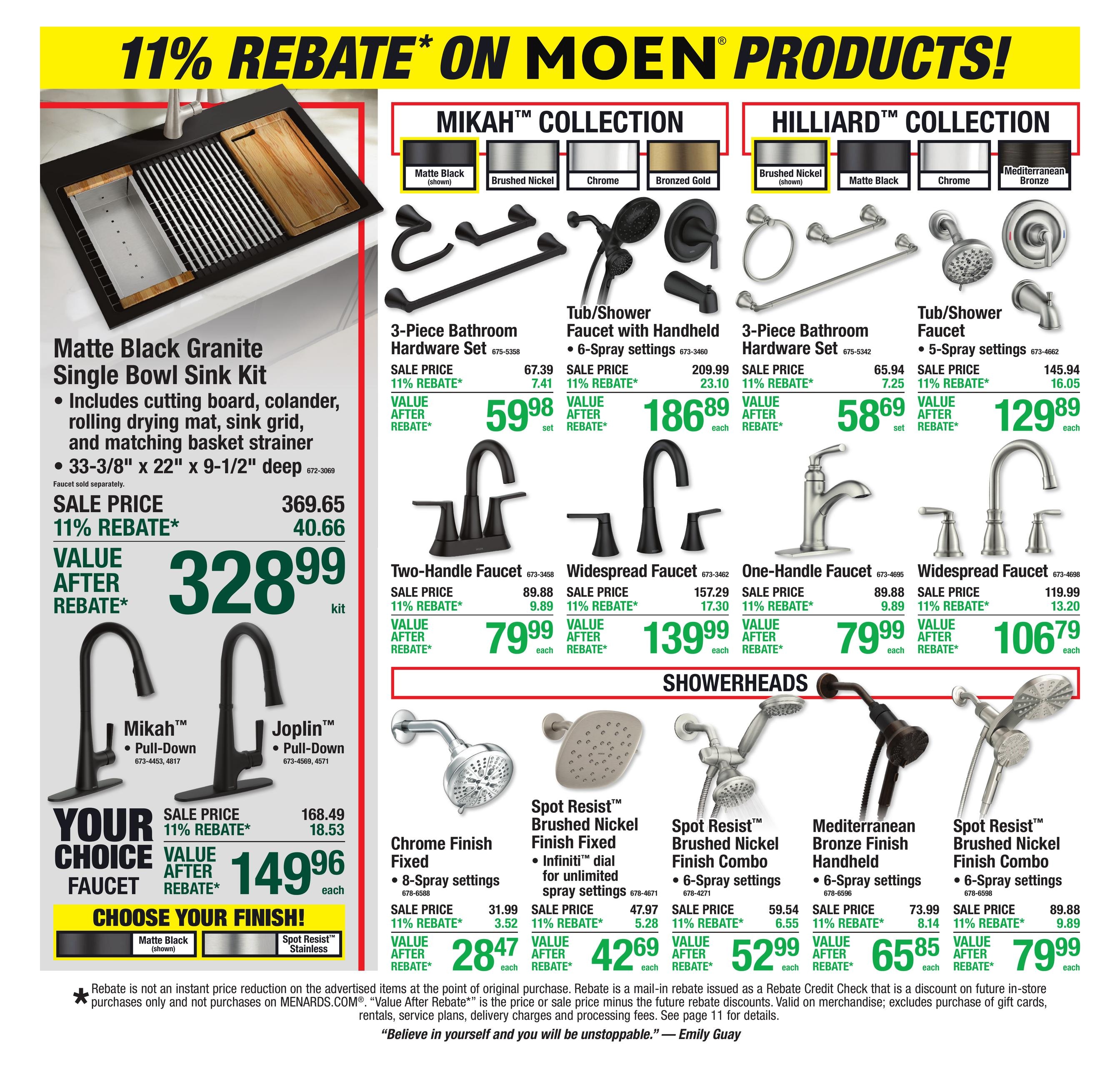 Menards (Barnesville Area, MN) 11% Rebate Sale Weekly Ad October 21 - November 1, 2026