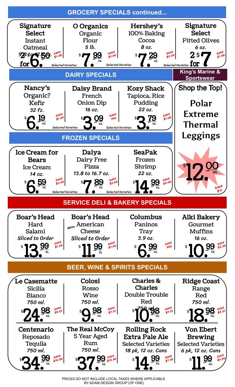 Kings Market Friday Harbor Weekly Ad October 21 - 27, 2026