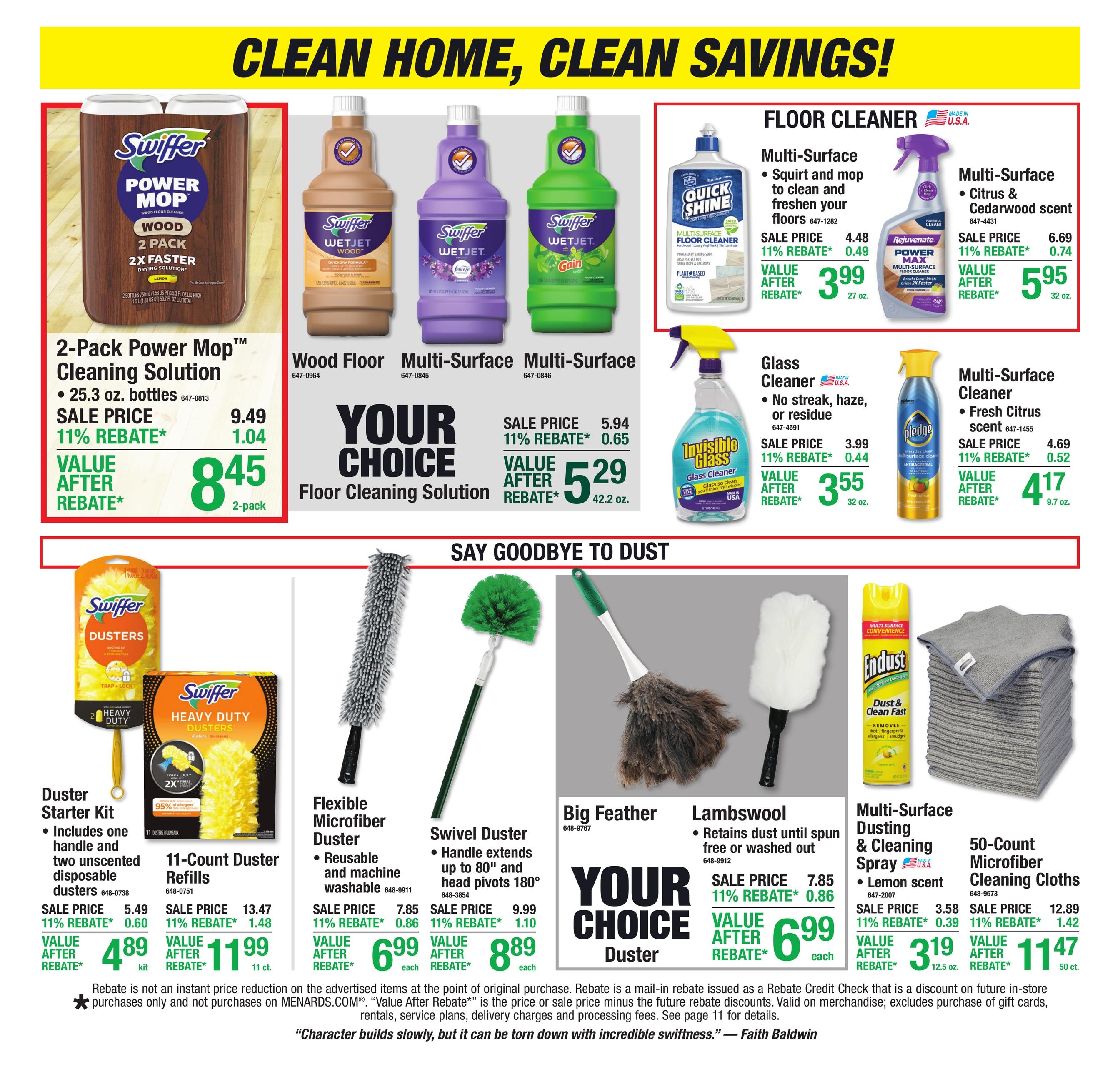 Menards (Bellevue Area, IA) 11% Rebate Sale Weekly Ad October 21 - November 1, 2026