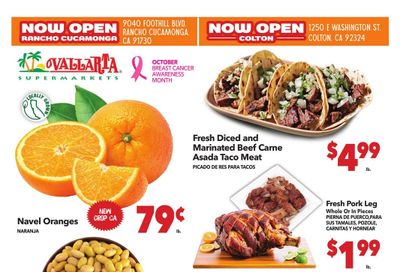 Vallarta Supermarkets (Corona Area, CA) Grocery Savings Weekly Ad October 21 - 27, 2026