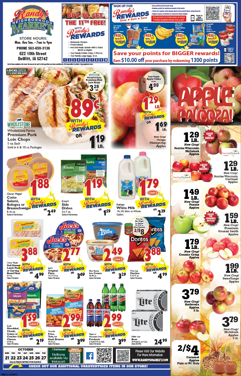 Randy's Neighborhood Market (DeWitt, IA) Weekly Ad October 21 - 27, 2026