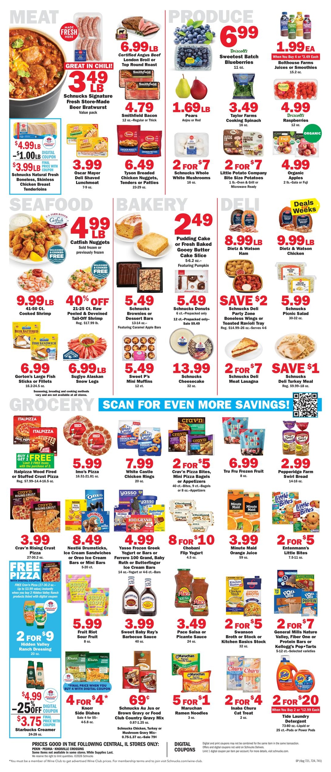Schnucks (Bryant Area, IL) Weekly Print Weekly Ad October 28 - November 3, 2026