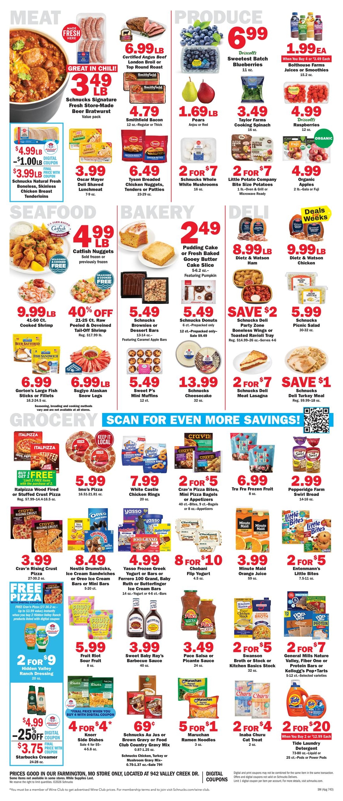 Schnucks (Perryville Area, MO) Weekly Print Weekly Ad October 28 - November 3, 2026