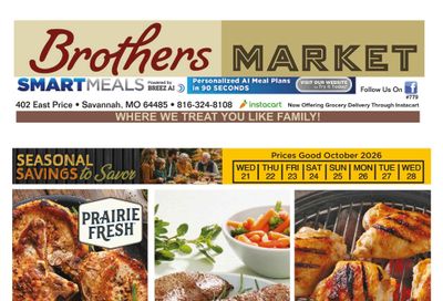 Brothers Market (Savannah, MO) Weekly Ad October 21 - 28, 2026