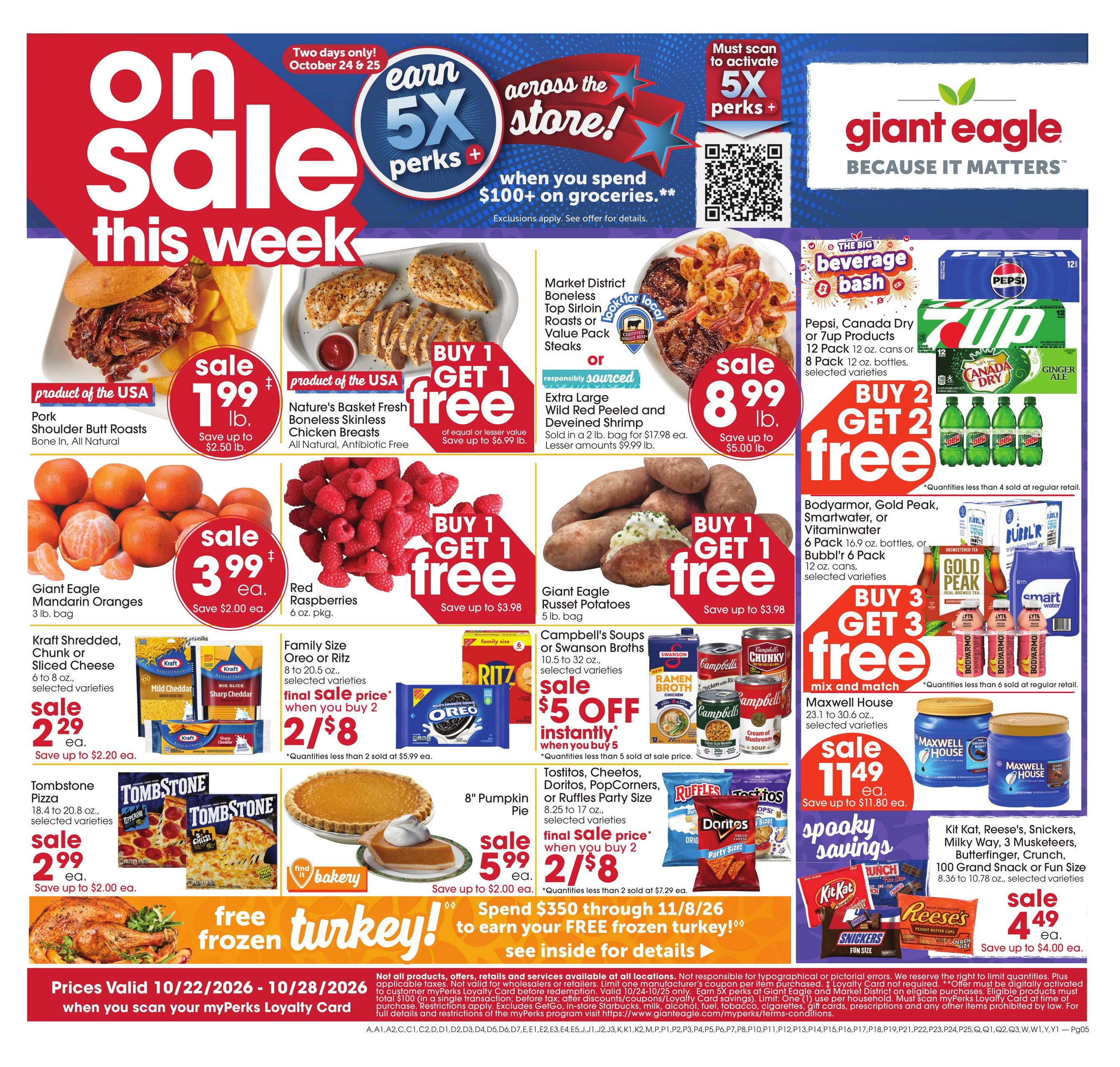 Giant Eagle (Haddonfield Area, NJ) Weekly Ad October 22 - 28, 2026