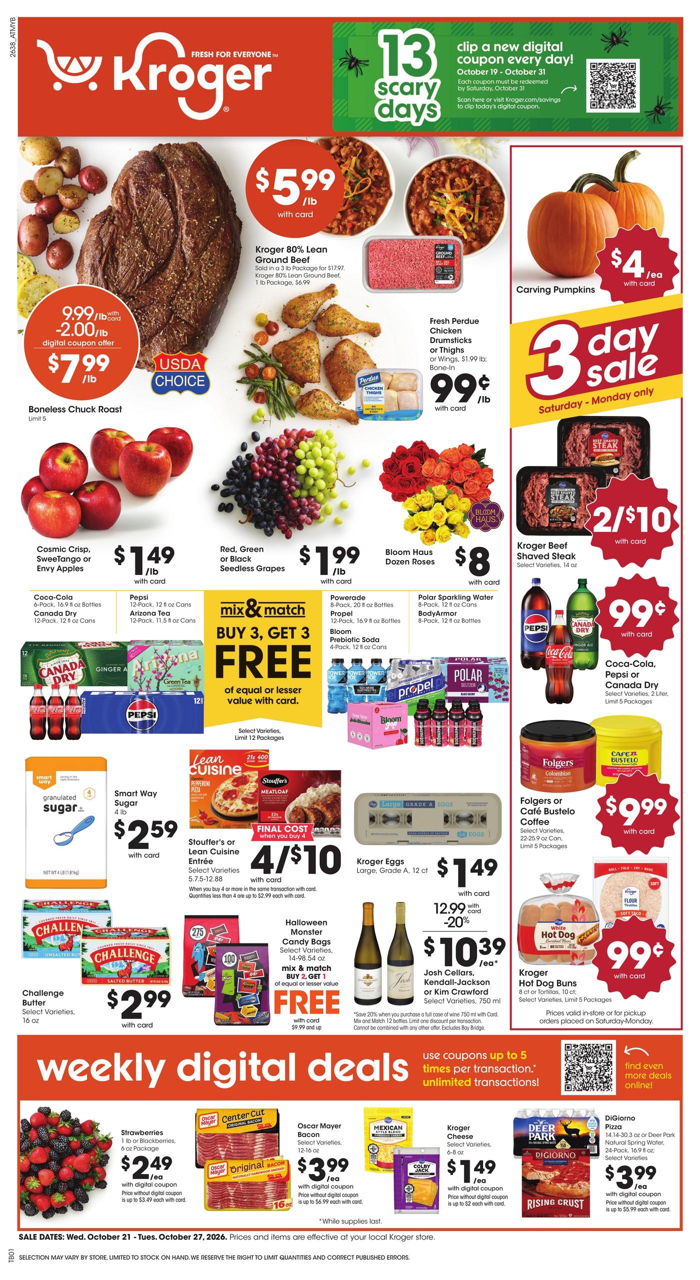 Kroger (Augusta Area, GA) Weekly Ad October 21 - 27, 2026