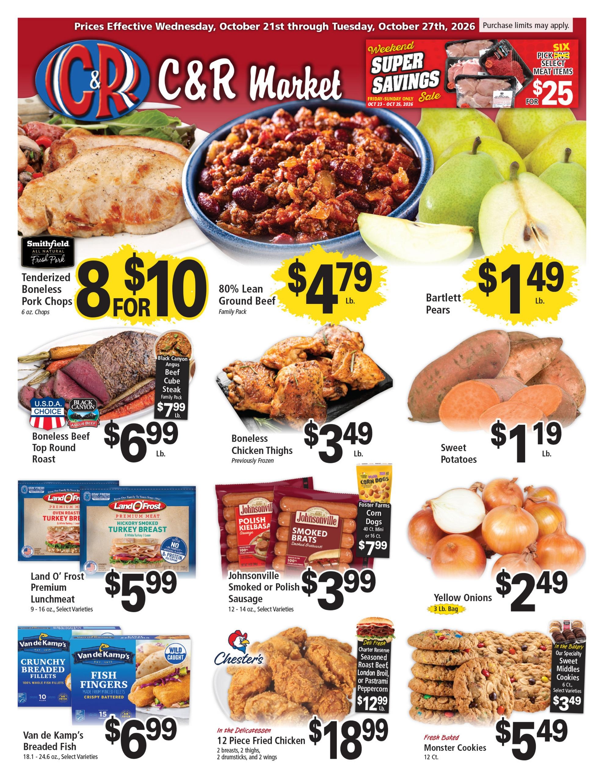 C&R Supermarkets Weekly Ad October 21 - 27, 2026