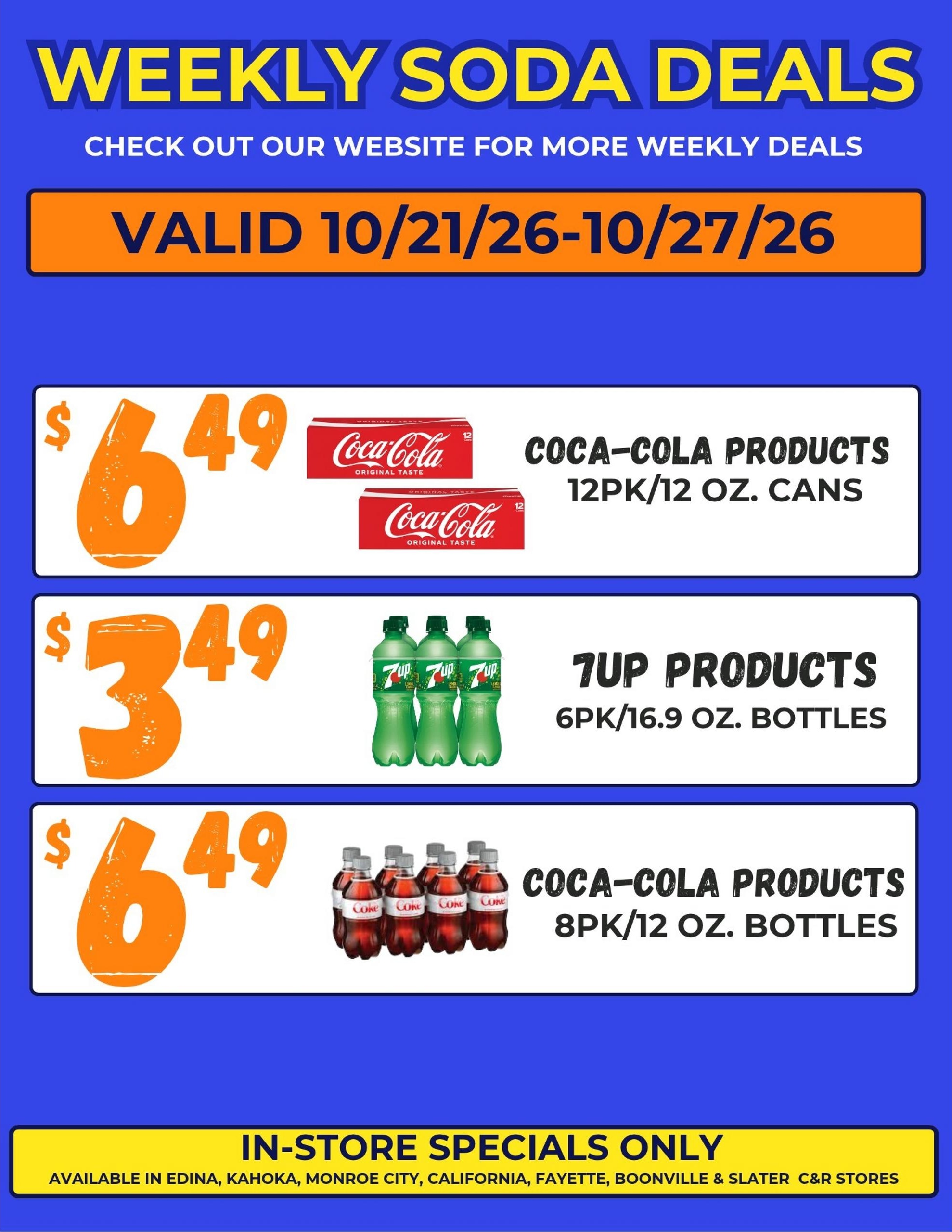 C&R Supermarkets Weekly Ad October 21 - 27, 2026
